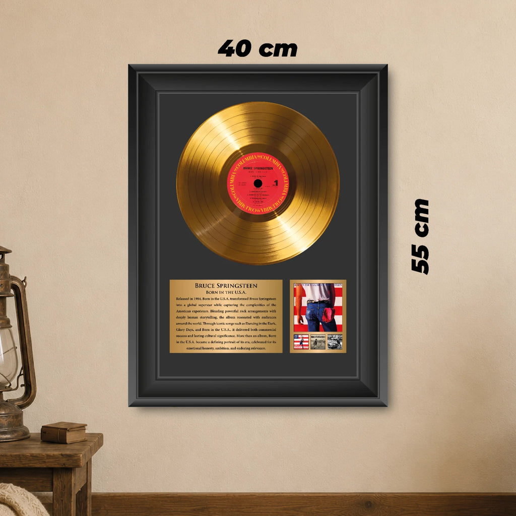 Bruce Springsteen Born in the U.S.A. Gold Record Framed Wall Art