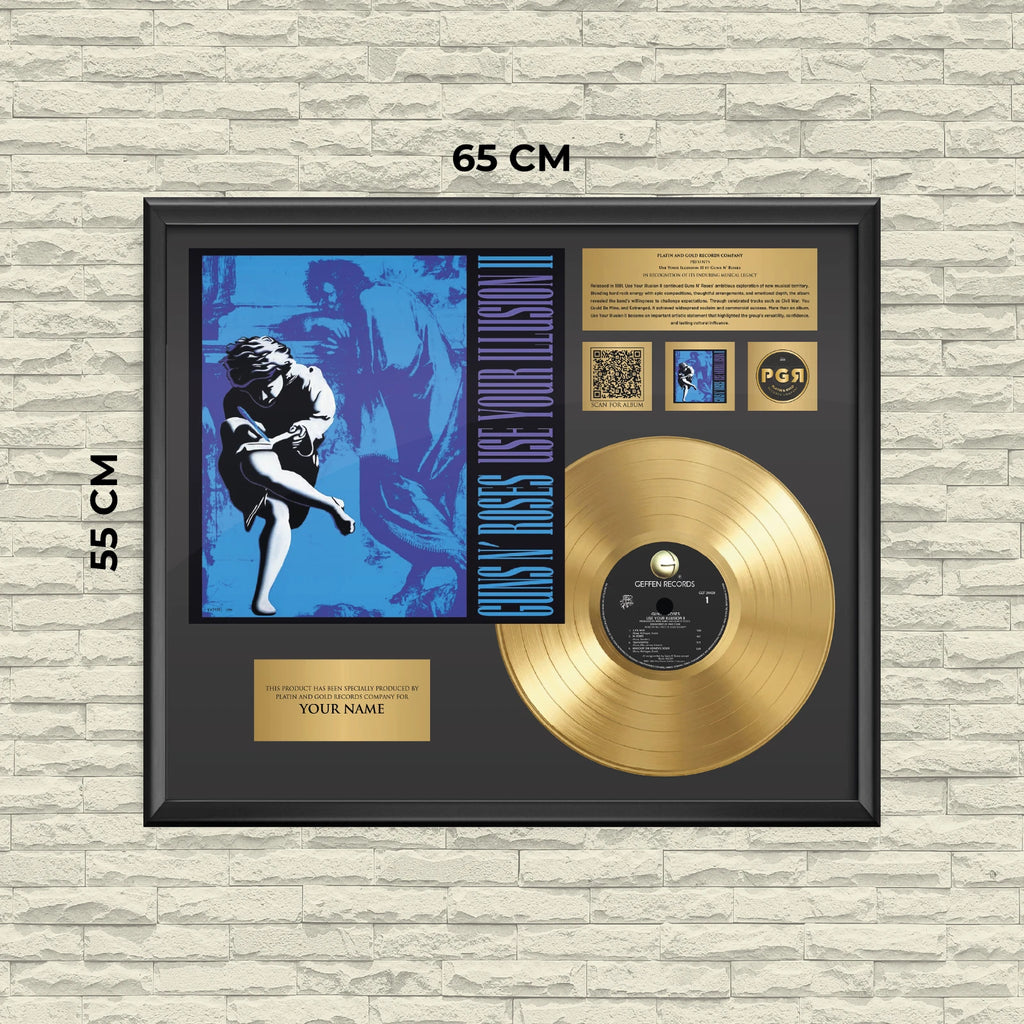 Personalized Guns N' Roses Use Your Illusion I Gold Record Framed Art