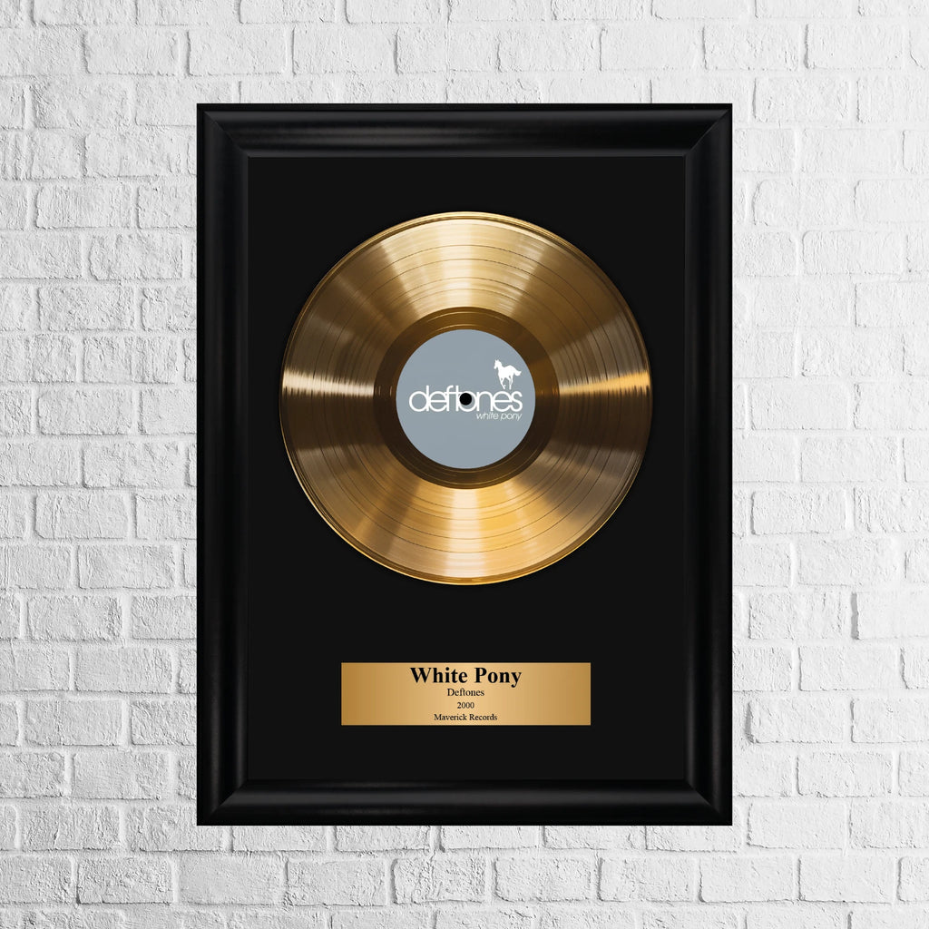 Deftones White Pony Gold Record Framed Wall Art Alternative Metal Decor