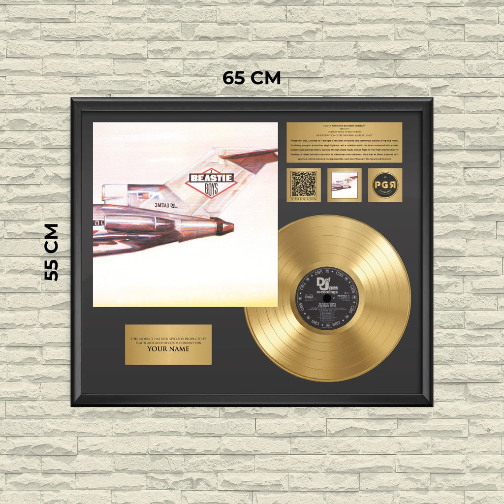 Personalized Beastie Boys Licensed to Ill Gold Record Framed Wall Art