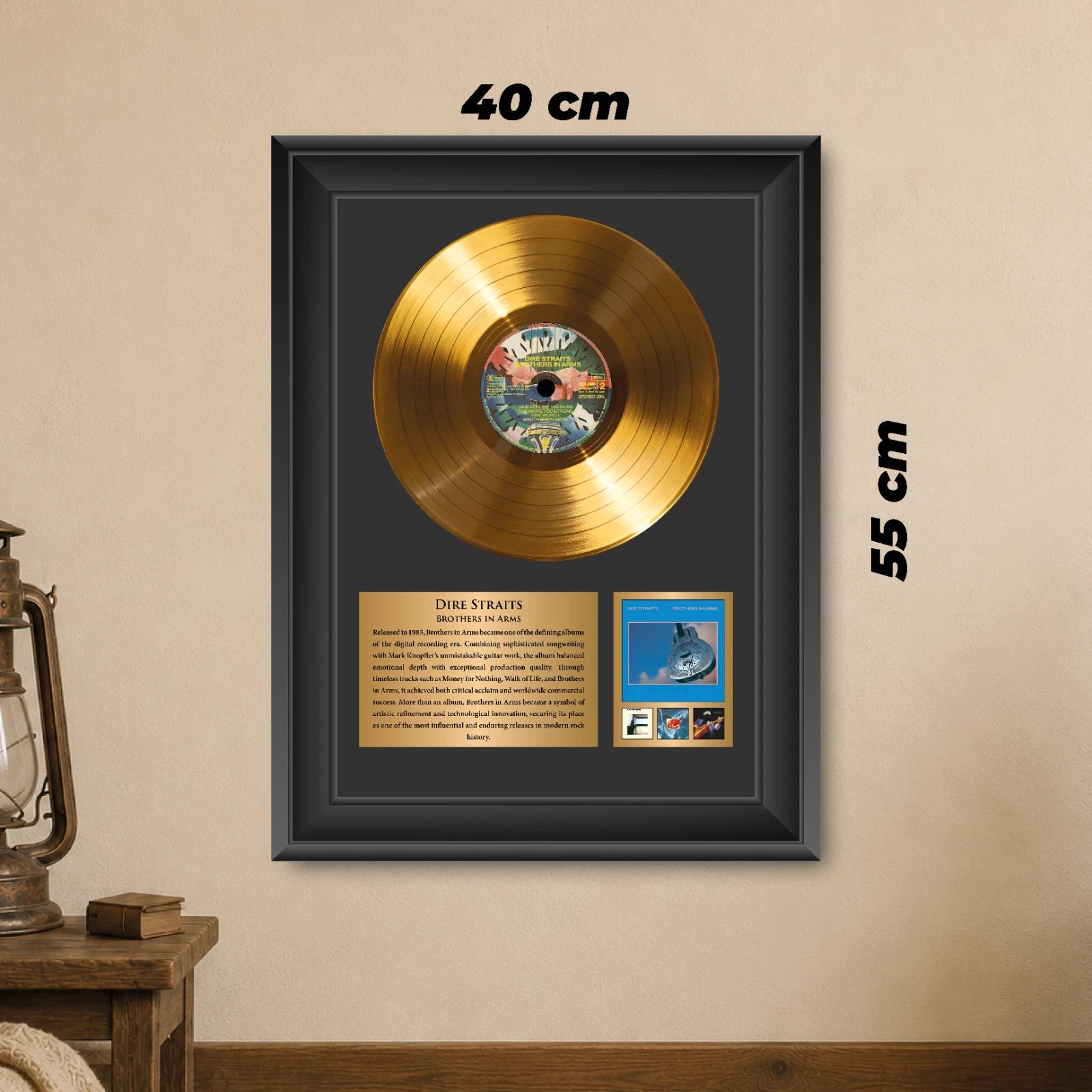 Dire Straits Brothers in Arms Gold Record Framed Wall Art Decor
