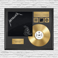 Personalized Metallica Black Album Gold Record Framed Wall Art Decor