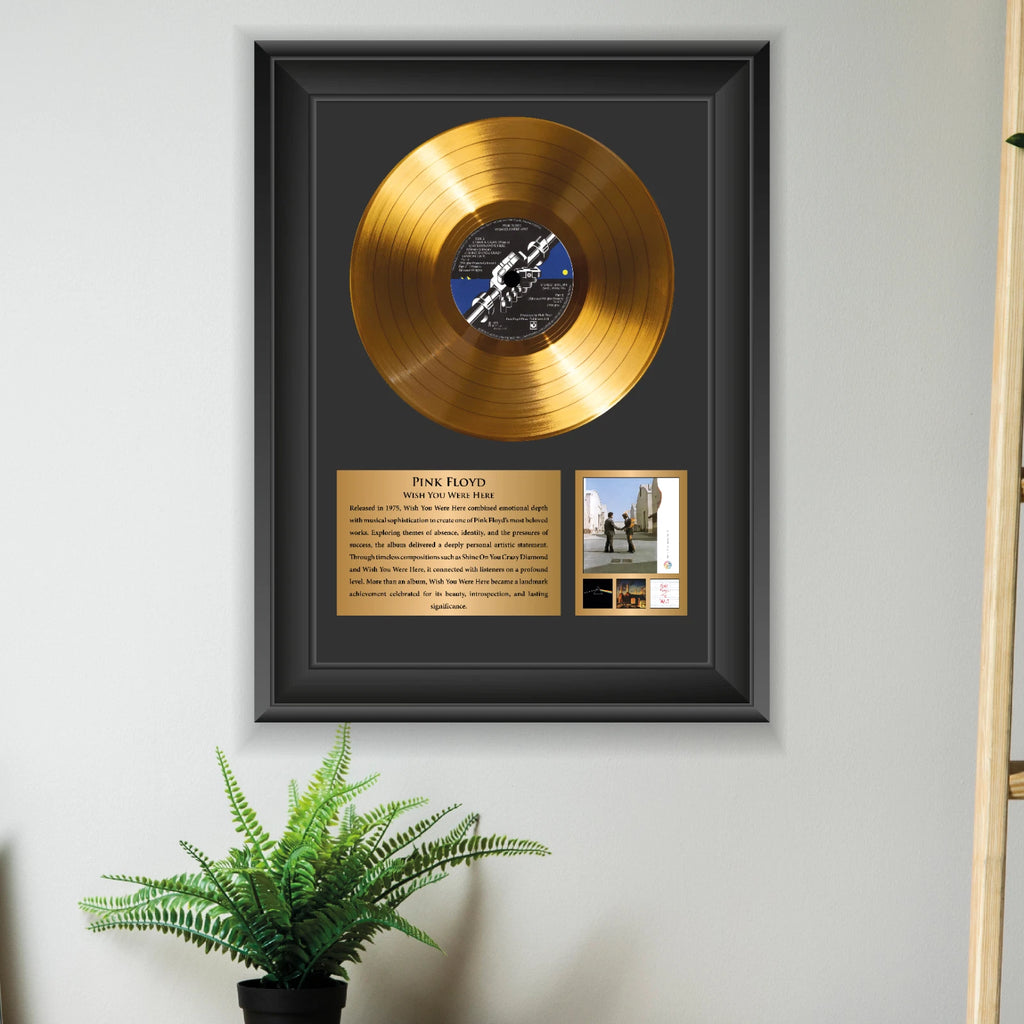 Pink Floyd Wish You Were Here Gold Record Framed Wall Art Memorabilia