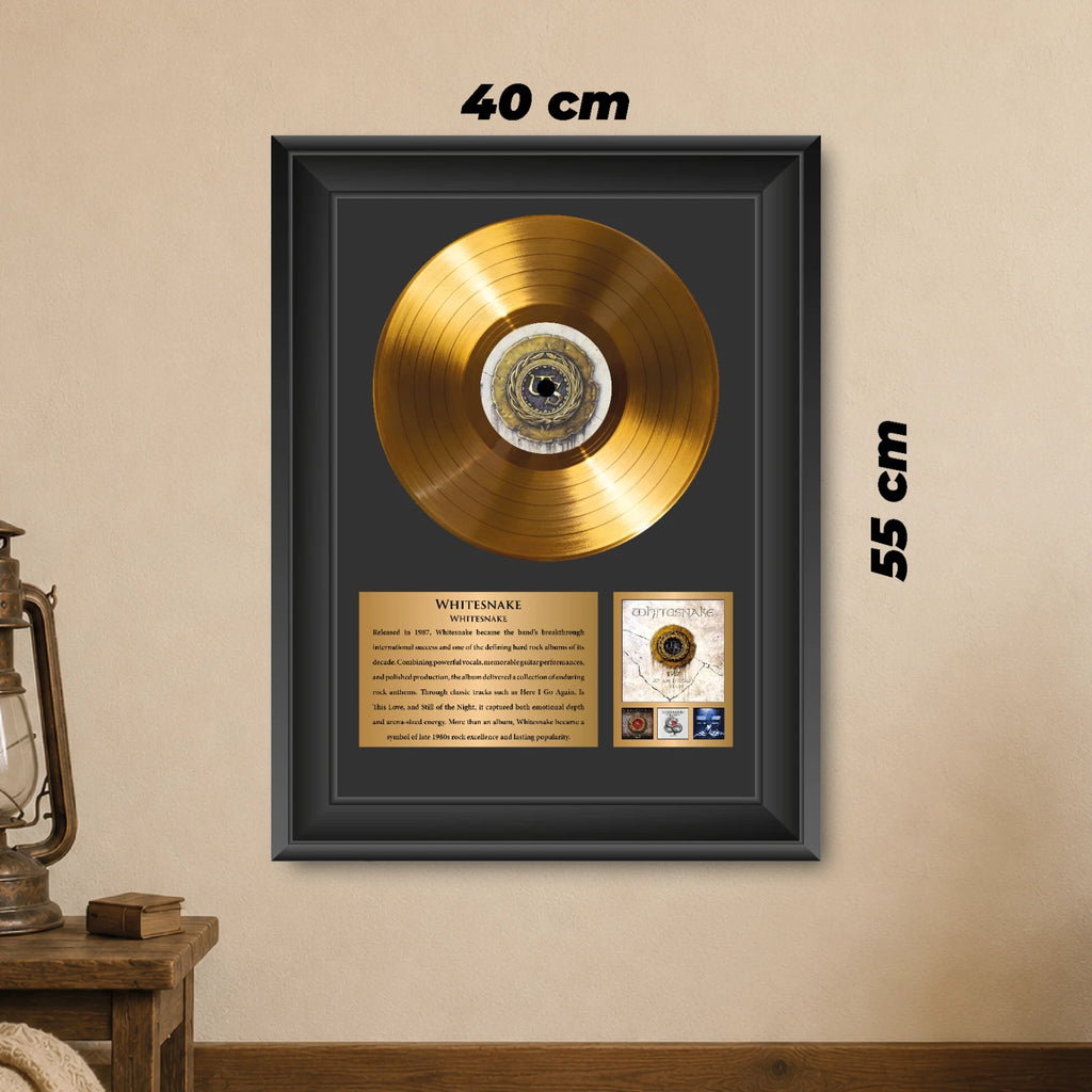 Whitesnake 1987 Gold Record Framed Wall Art Rock Memorabilia