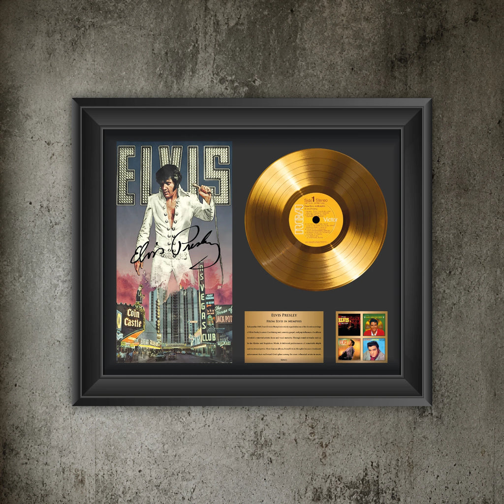 Personalized Elvis Presley Elvis in Memphis Gold Record Framed Wall Art