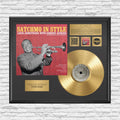 Personalized Louis Armstrong Satchmo Sings Gold Record Framed Wall Art