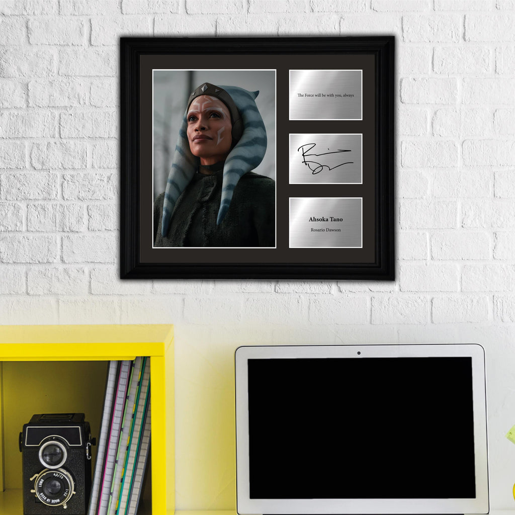 Ahsoka Tano - RoYellowo Dawson  - Framed Movie Character Print with Copy Signed