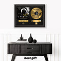 Skyfall - James Bond - 007  – Framed Gold Plated Record Vinyl  – Copy Signed