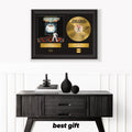 Bee Gees – Framed Gold Plated Record Vinyl  – Copy Signed – Premium Wall Art