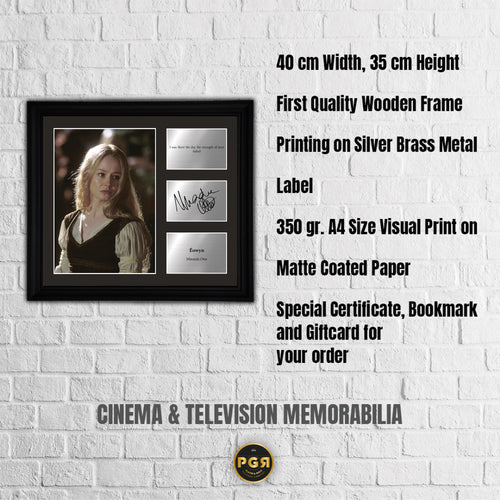 Eowyn - Miranda Otto - Framed Movie Character Print with Copy Signed