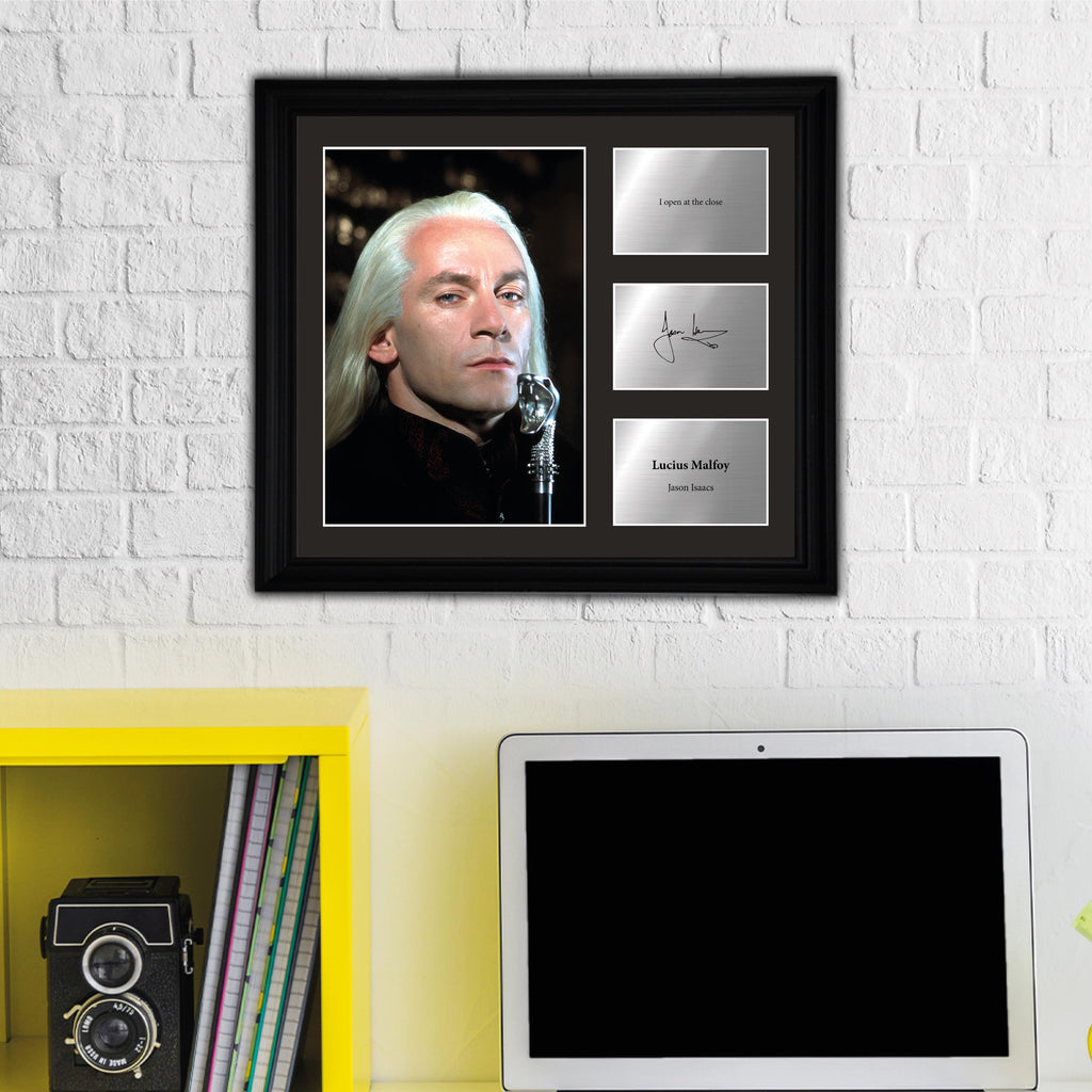 Lucius Malfoy - Jason Issacs - Framed Movie Character Print with Copy Signed