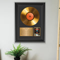 Boston Gold Record Framed Wall Art Classic Rock Music Memorabilia