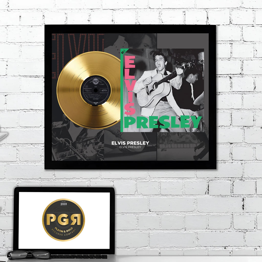 Elvis Presley Gold Record Framed Wall Art Rock & Roll Memorabilia