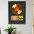 Men at Work Business as Usual Gold Record Framed Wall Art Decor