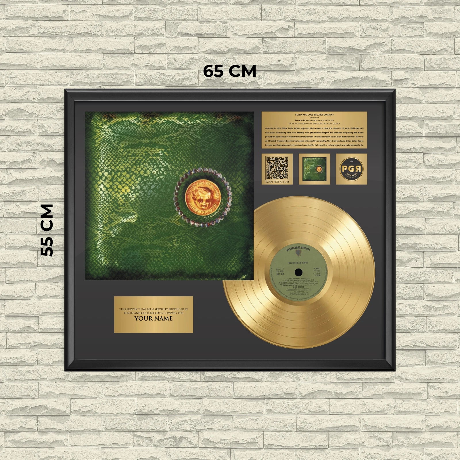 Personalized Whitesnake 1987 Gold Record Framed Wall Art Decor