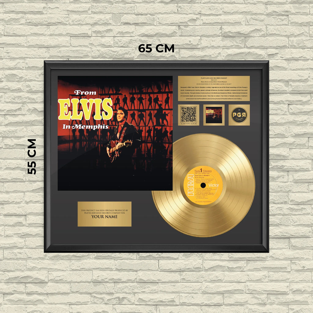 Personalized Elvis Presley From Elvis in Memphis Gold Record Wall Art