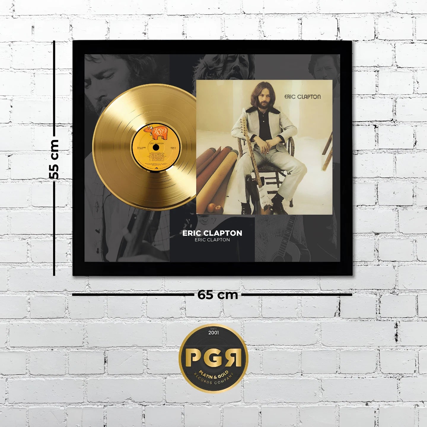Eric Clapton Gold Record Framed Wall Art Classic Rock Memorabilia