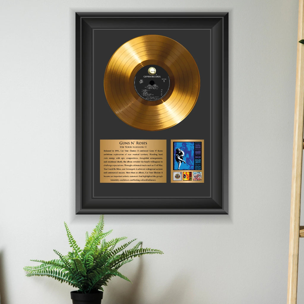 Guns N' Roses Use Your Illusion II Gold Record Framed Wall Art
