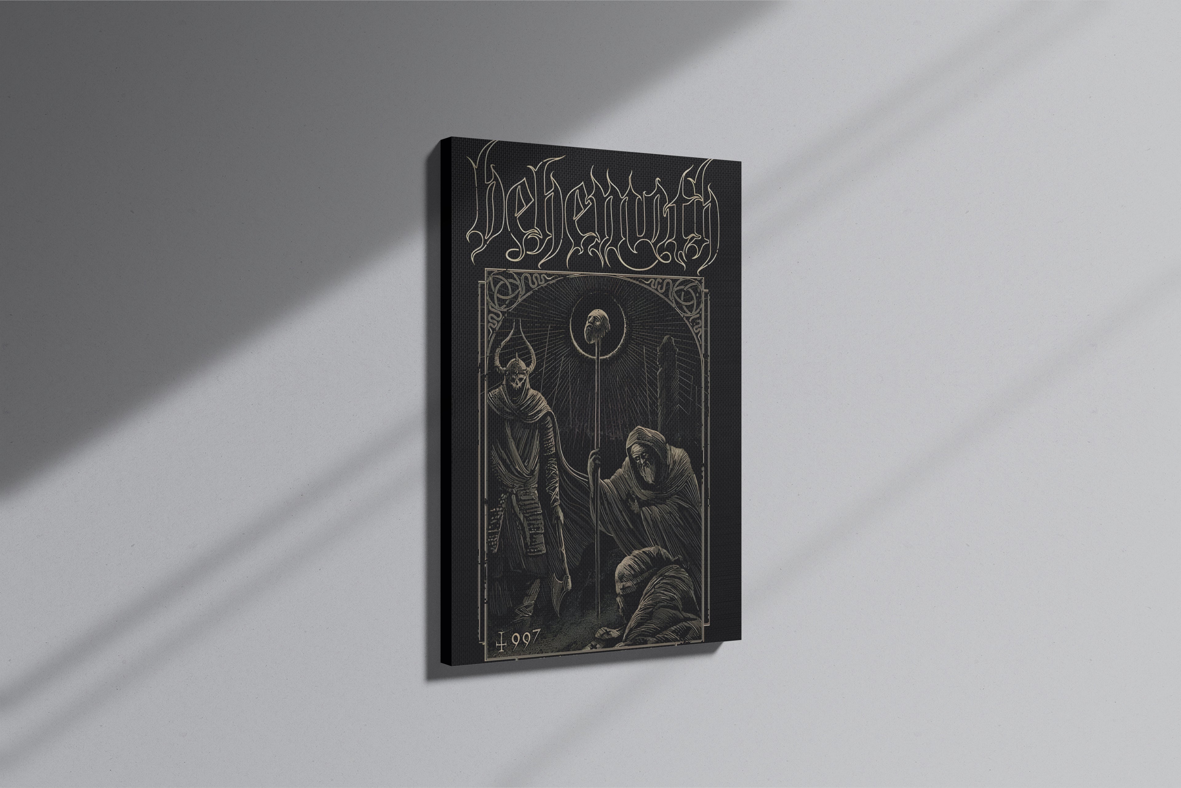 GeekCultcha Behemoth Dark Art Premium Canvas Painting