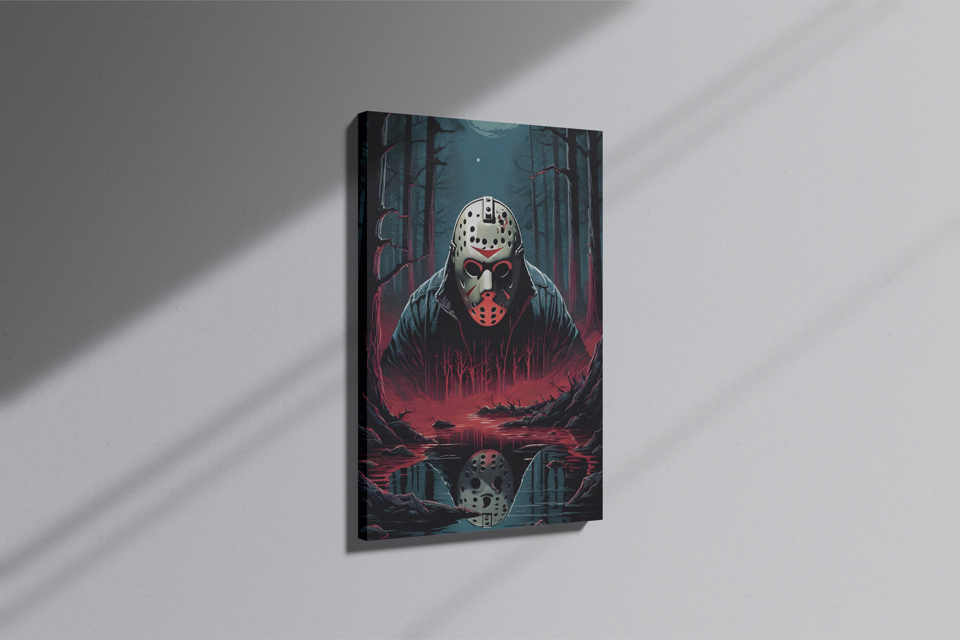 GeekCultcha Friday the 13th Jason Voorhees Premium Canvas Print