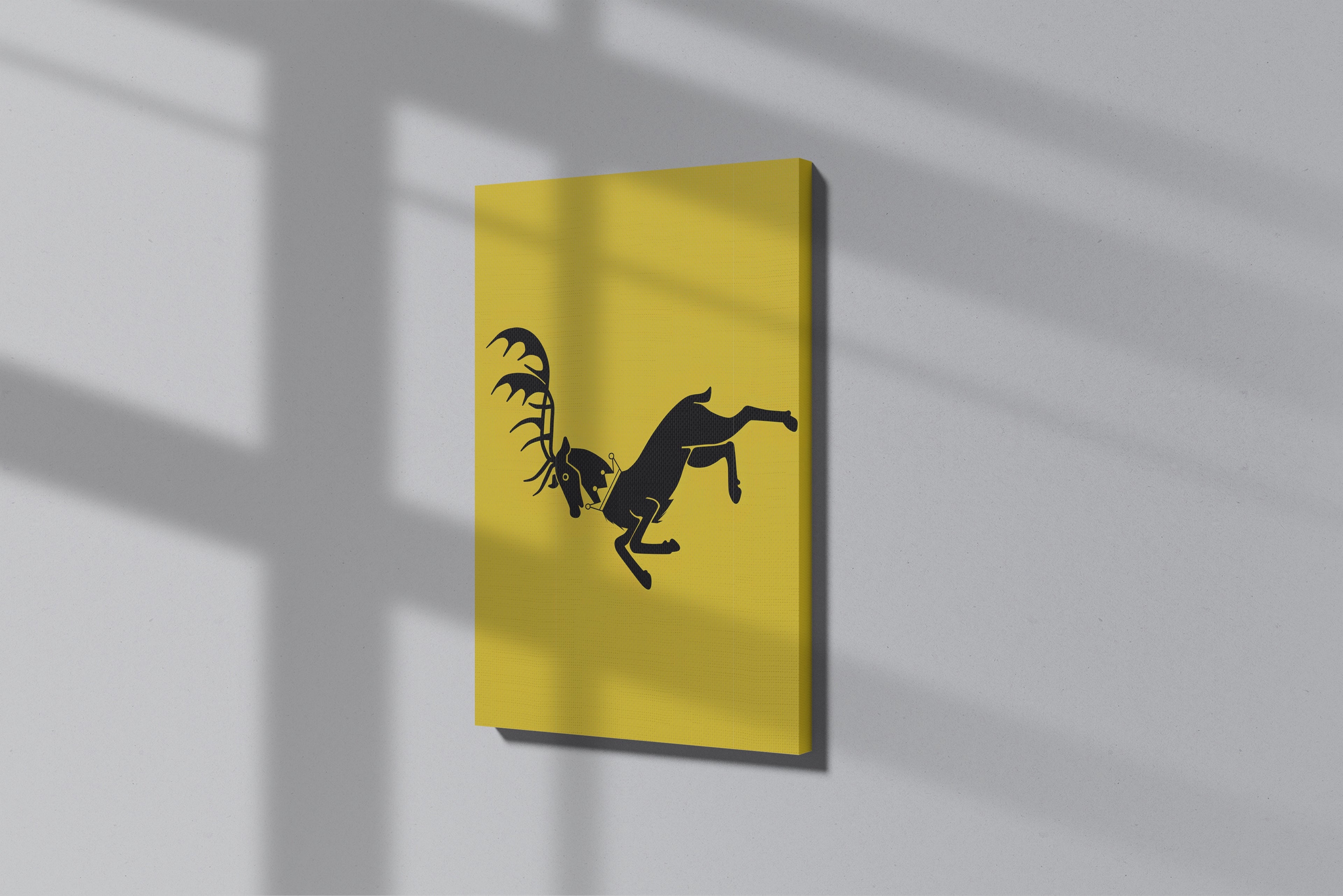 GeekCultcha Game of Thrones House Baratheon Canvas Print Minimalist
