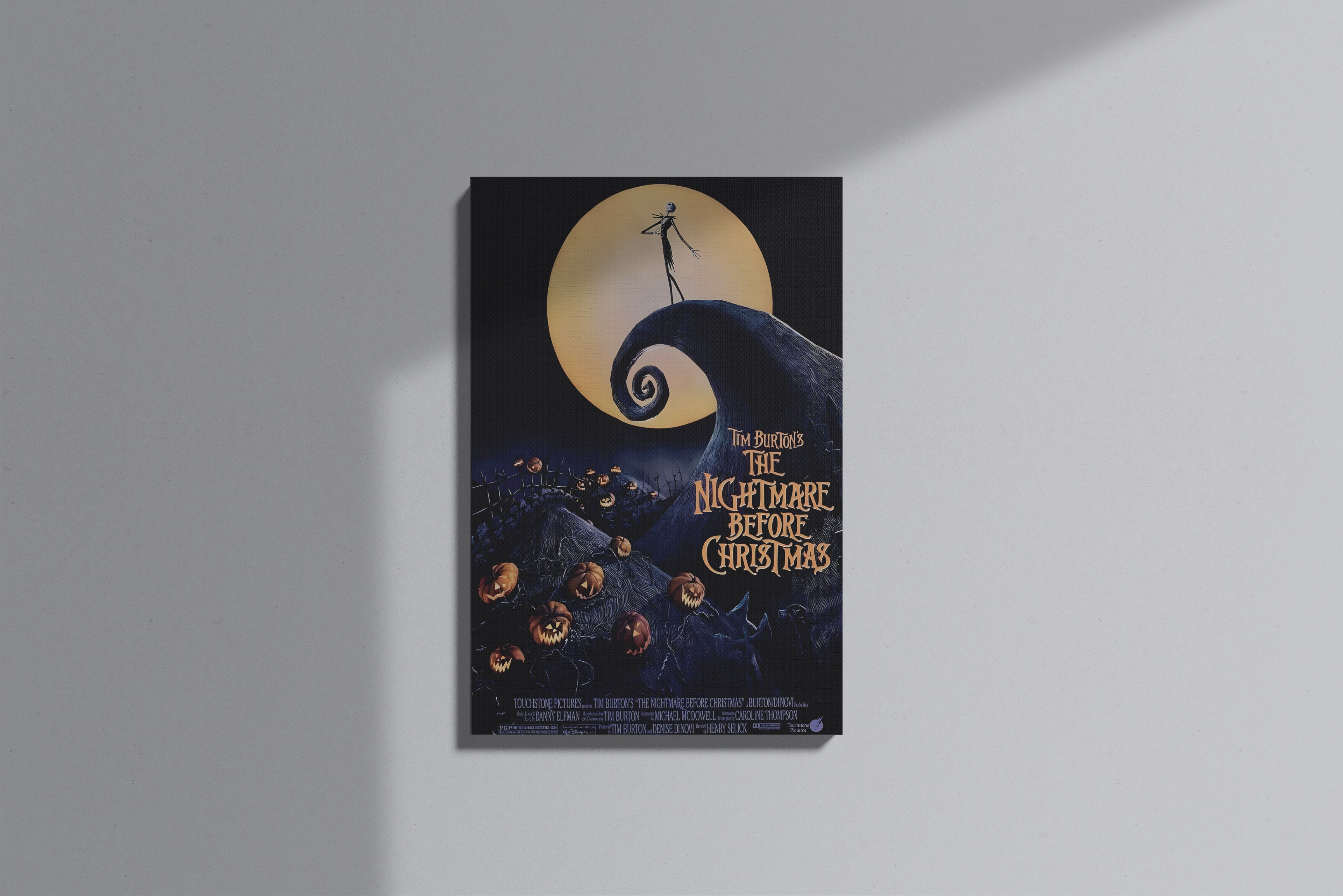 GeekCultcha Tim Burton's The Nightmare Before Christmas Canvas Print