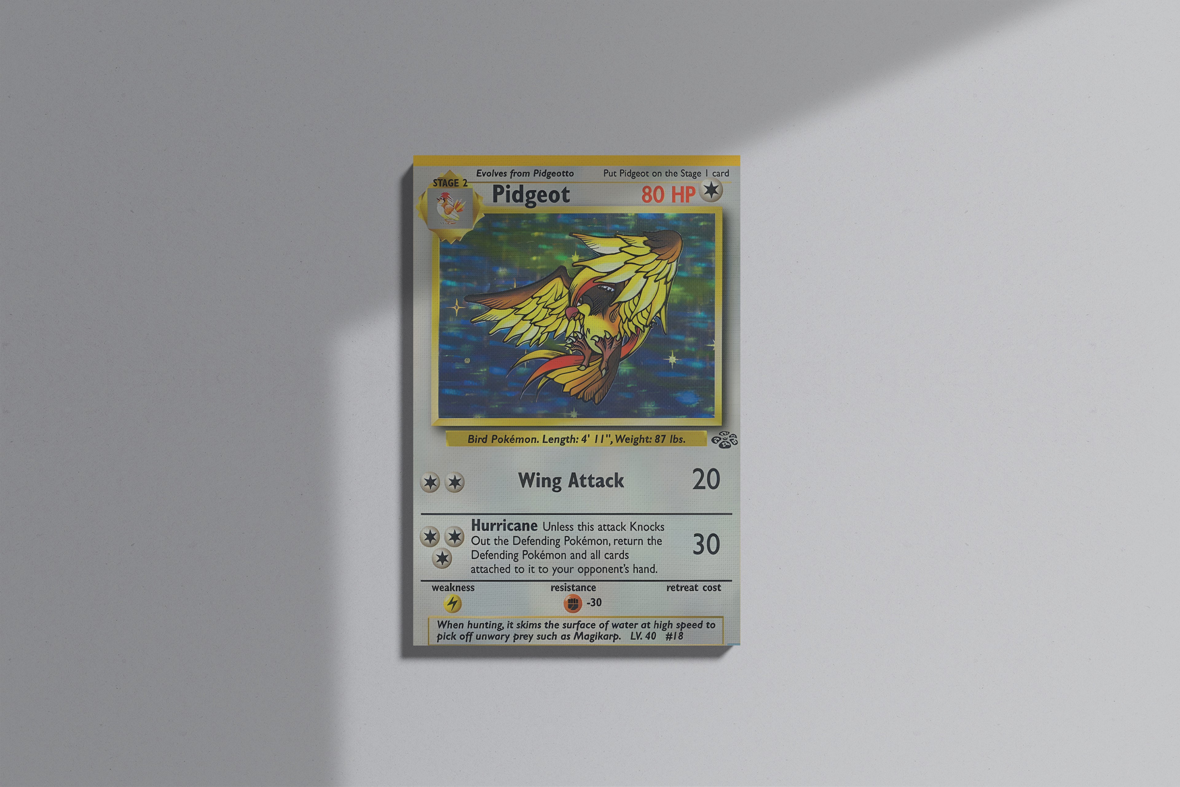 GeekCultcha Pokémon Pidgeot Premium Canvas Print