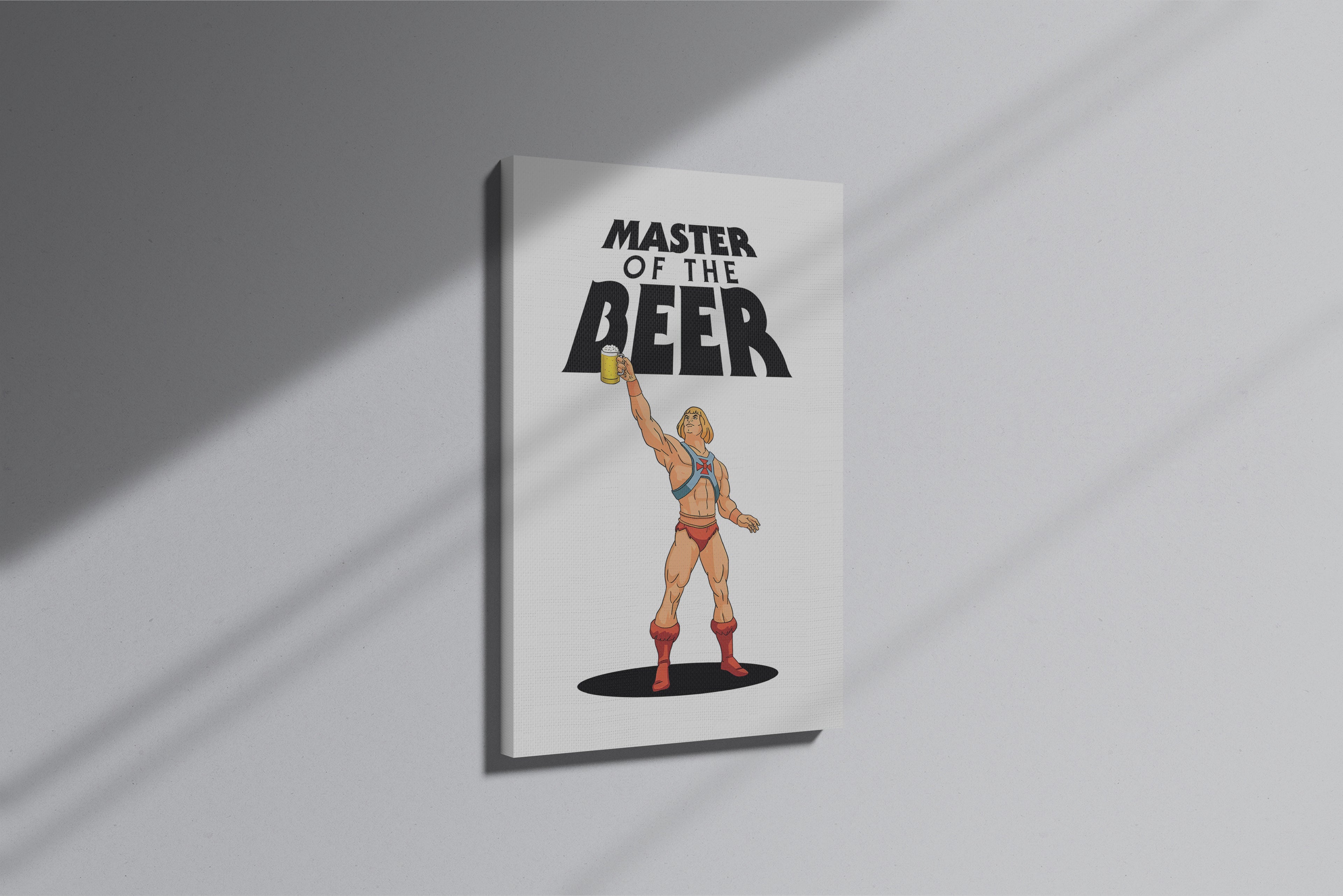 GeekCultcha He-Man Parody Themed Premium Canvas Painting