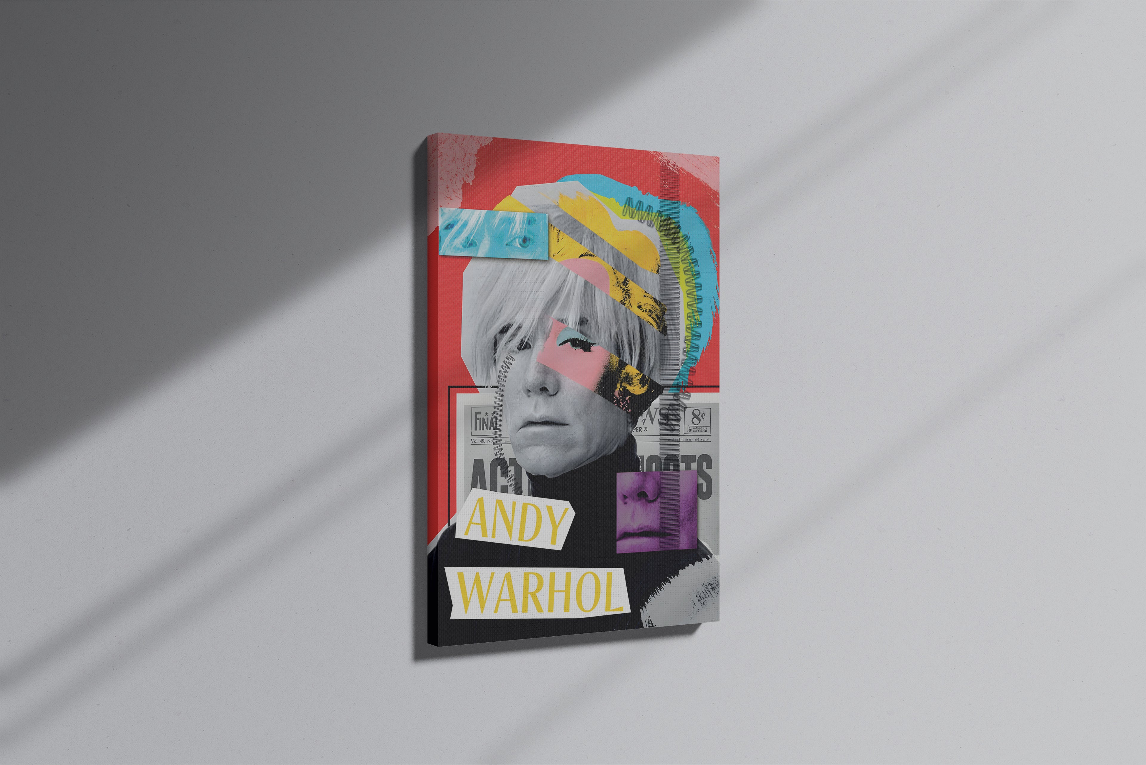 GeekCultcha Andy Warhol Themed Premium Canvas Print