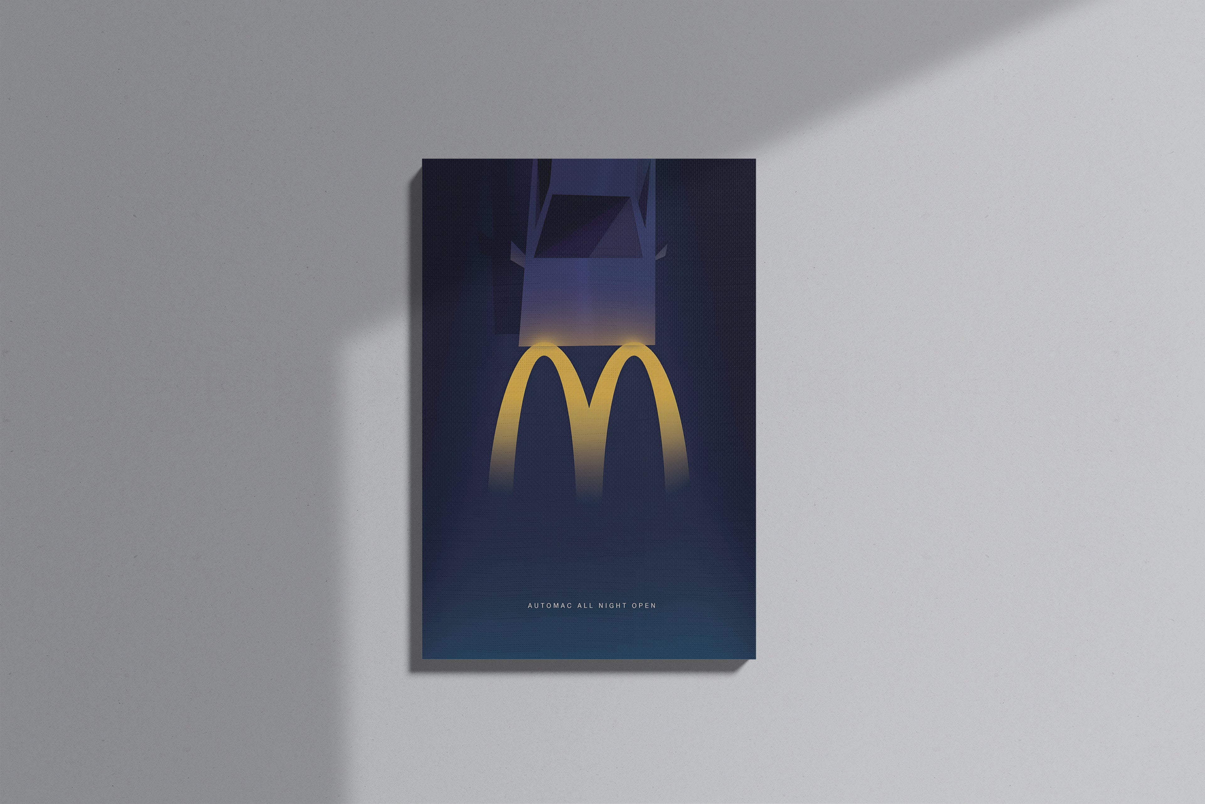 GeekCultcha McDonald's Fast Food Themed Premium Canvas Print