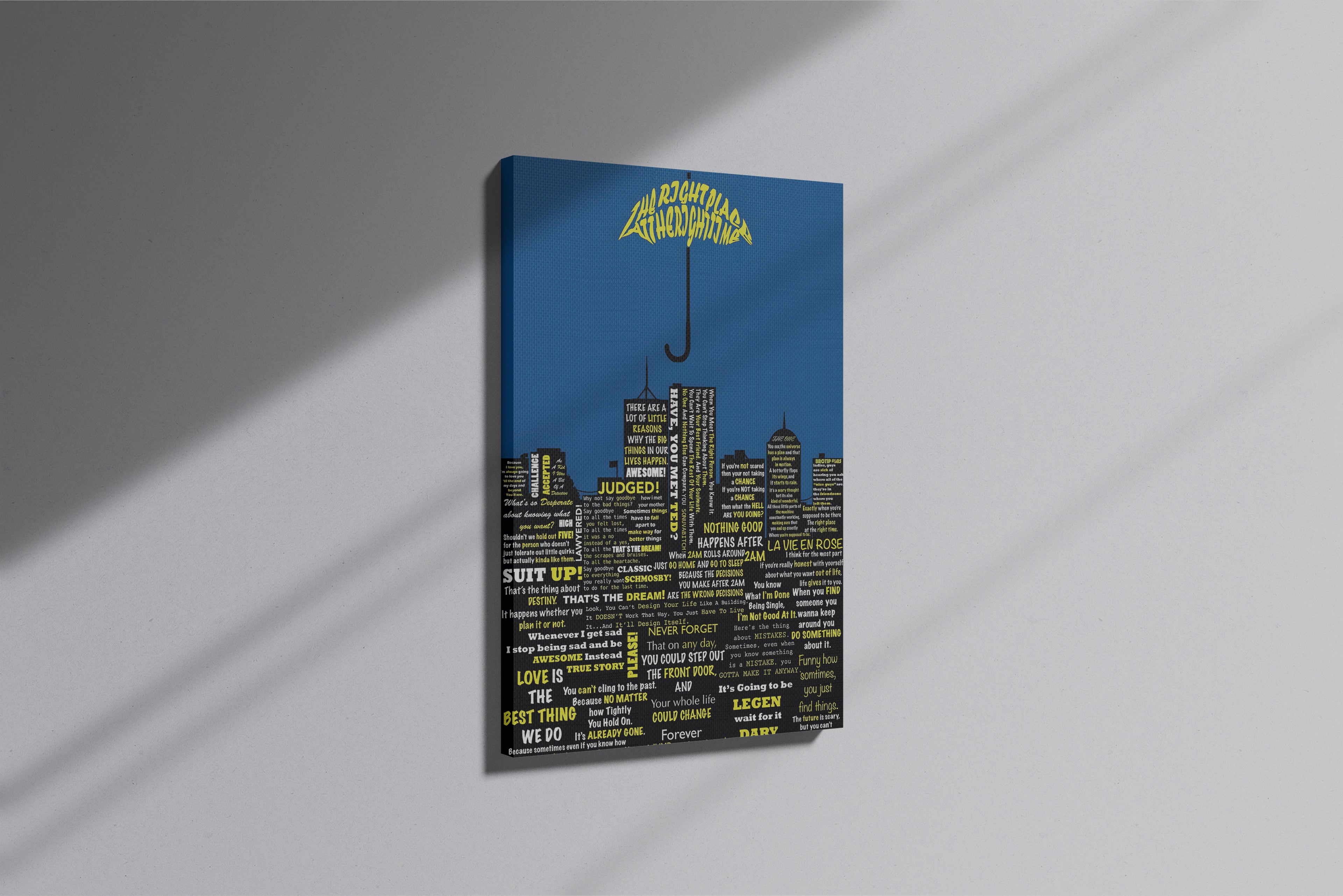 GeekCultcha How I Met Your Mother Themed Premium Canvas Print