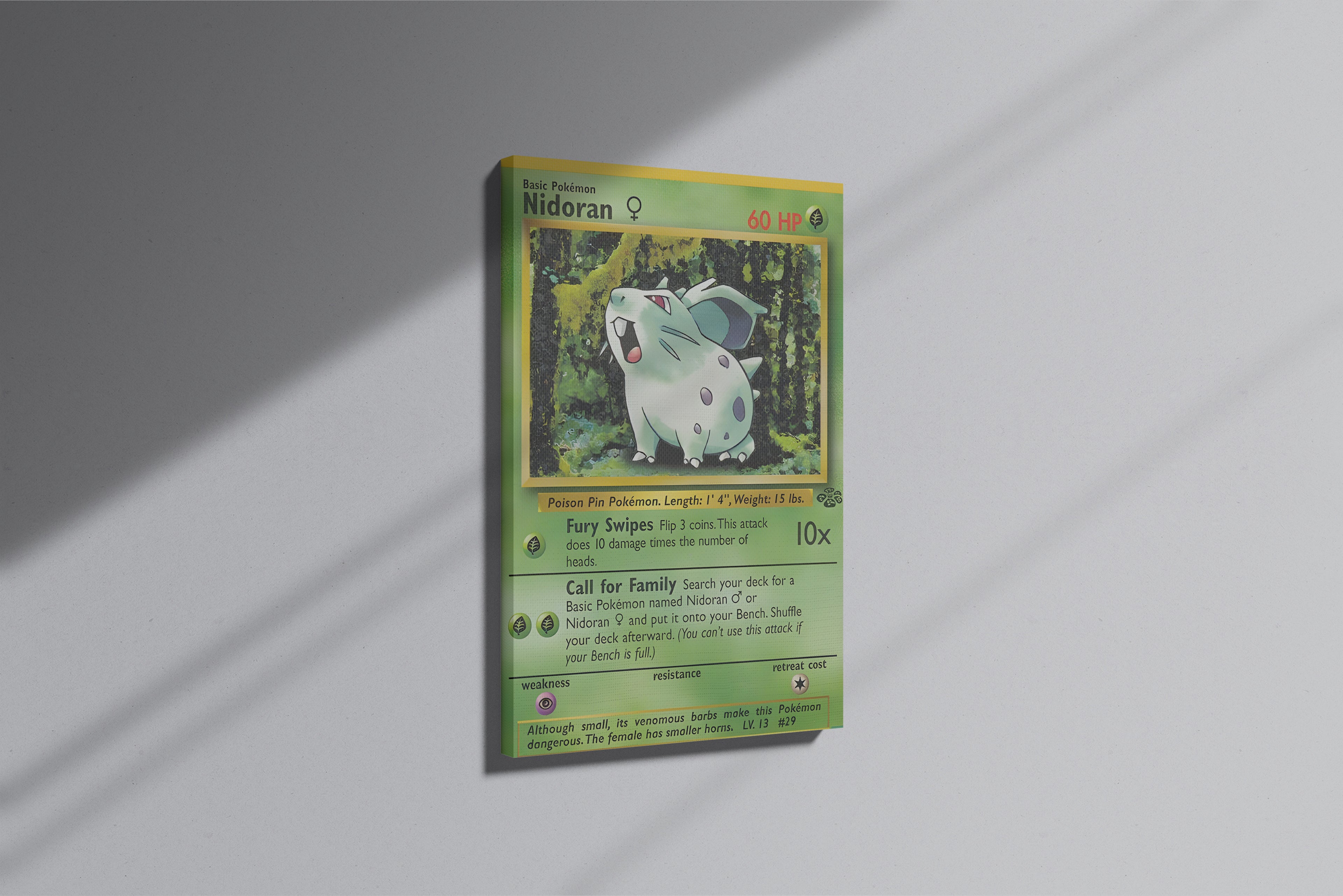 GeekCultcha Pokémon Nidoran♀ Premium Canvas Print