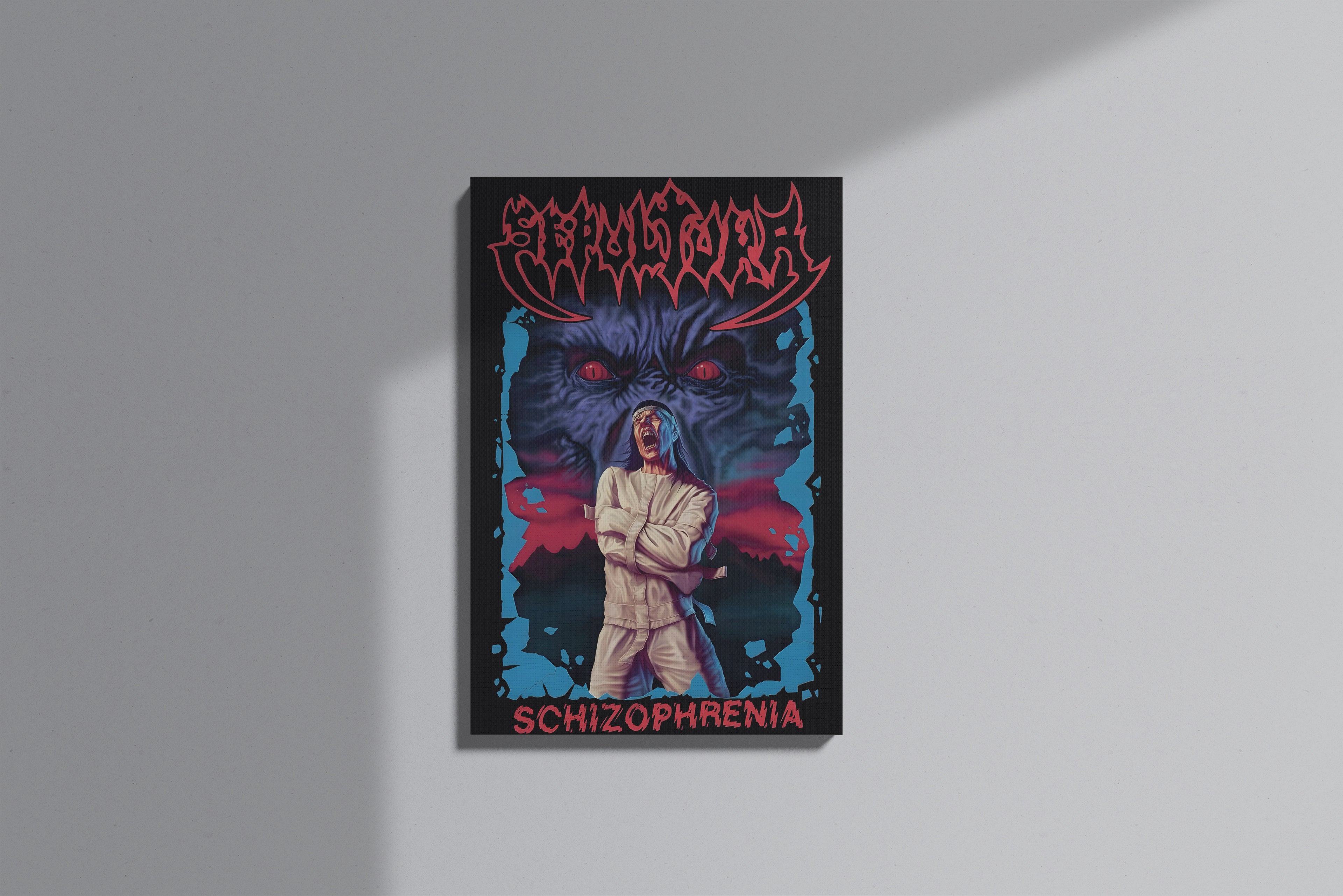 GeekCultcha Sepultura Schizophrenia Premium Canvas Print