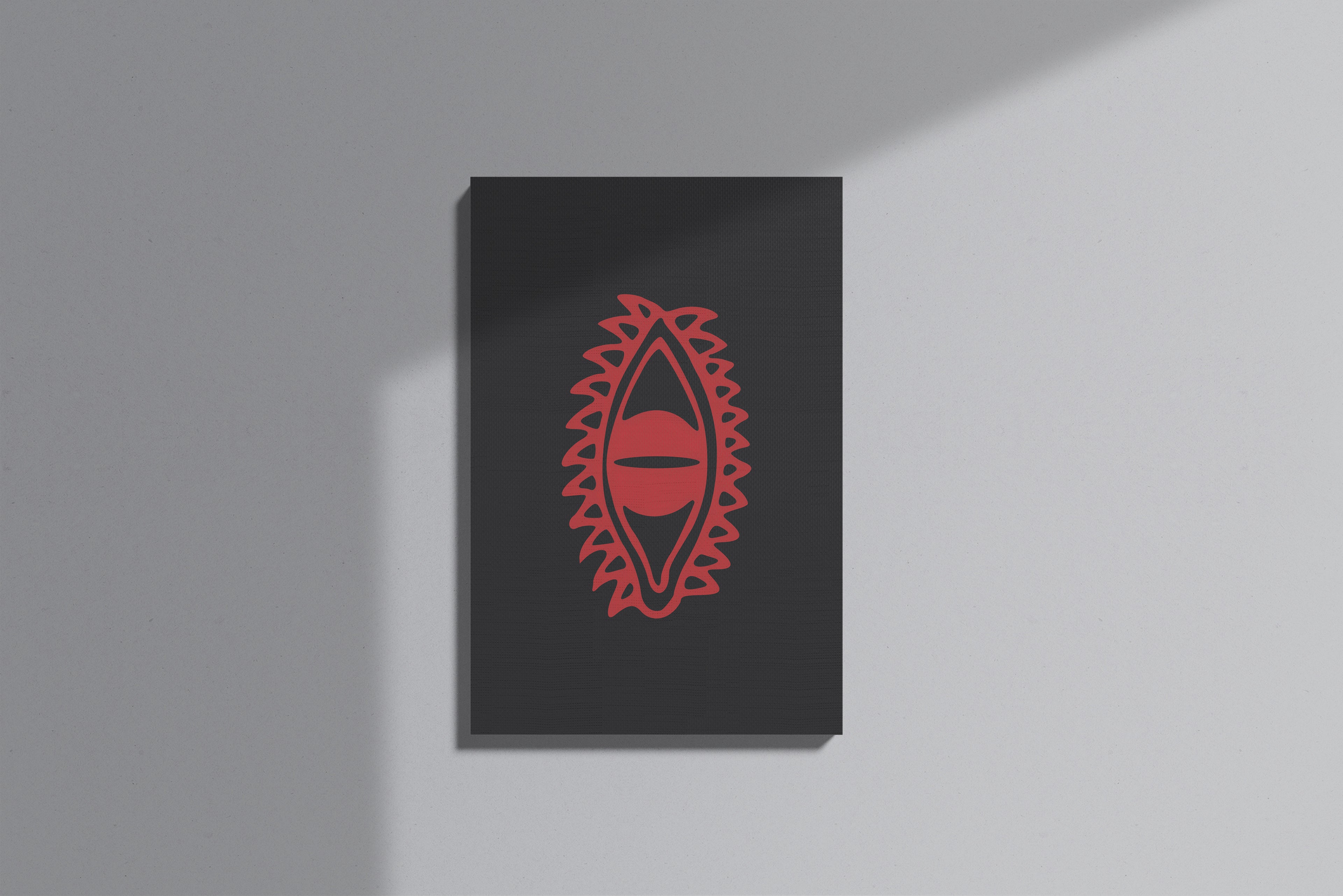 GeekCultcha Naruto Akatsuki Symbol Premium Canvas Print