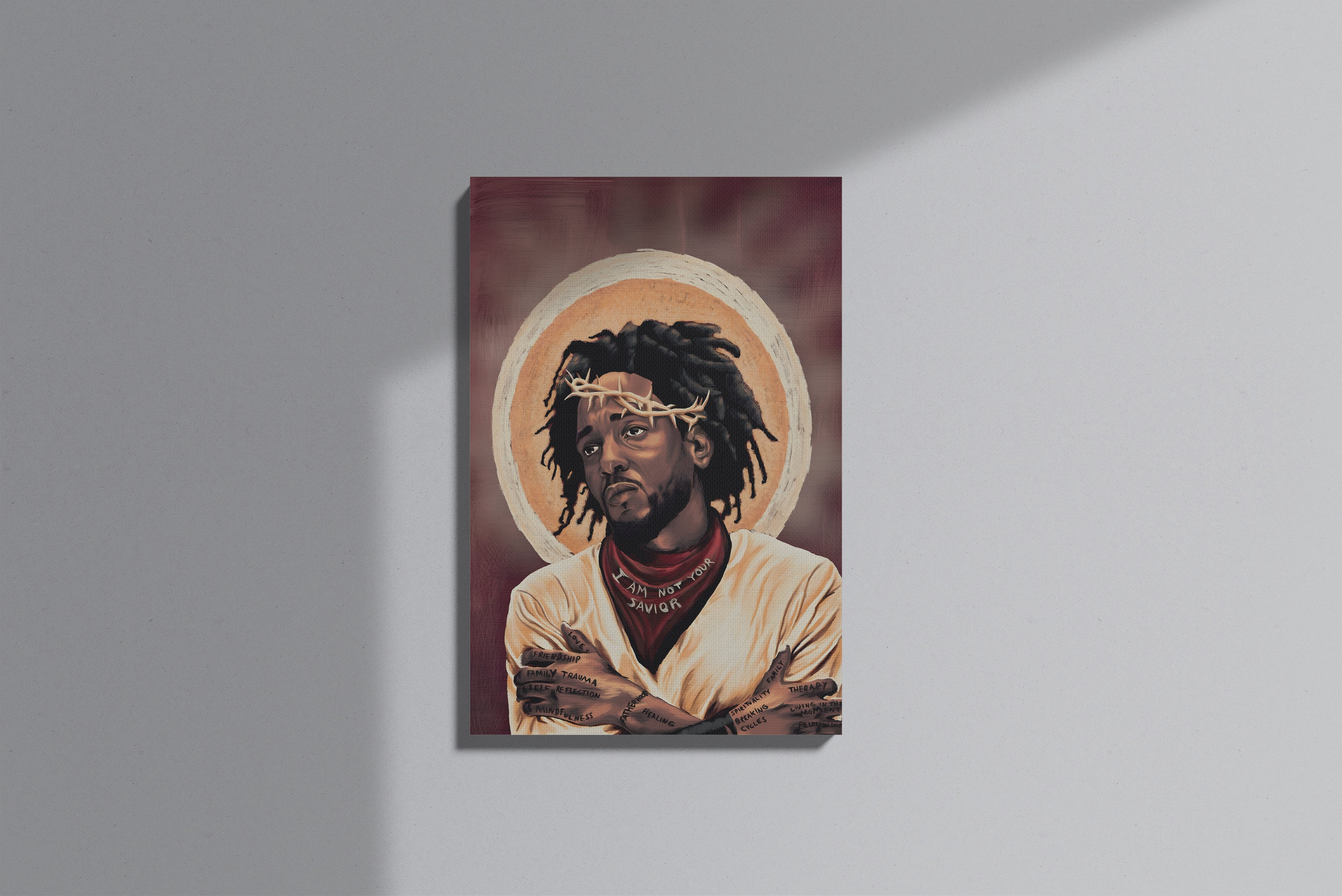 GeekCultcha Kendrick Lamar Premium Art-Themed Canvas Painting