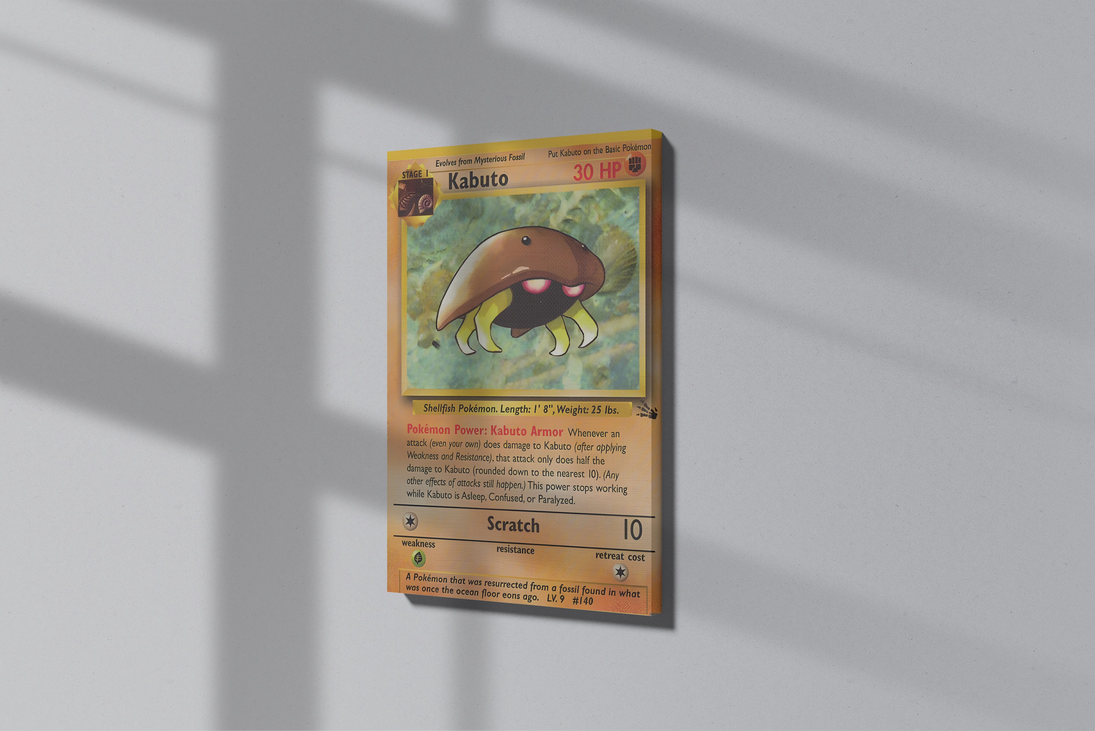 GeekCultcha Pokémon Kabuto Premium Canvas Print