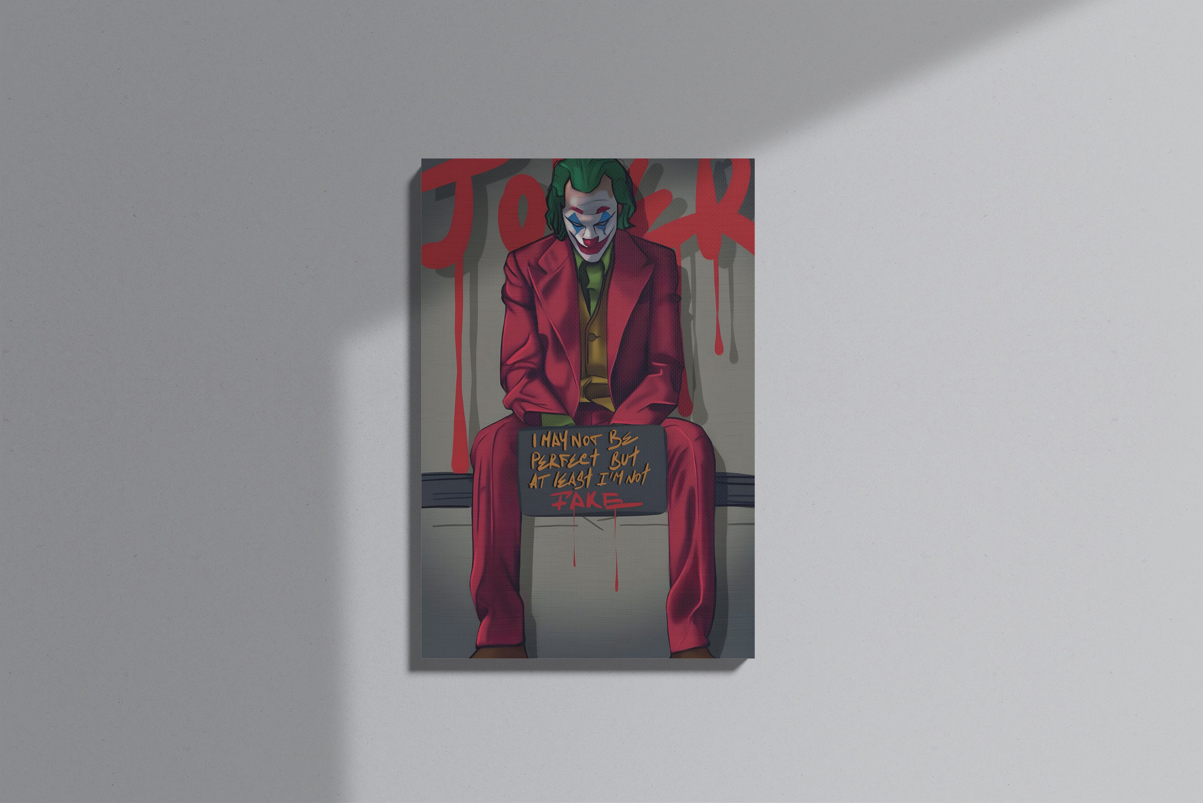 GeekCultcha DC Comics Joker Premium Canvas Print