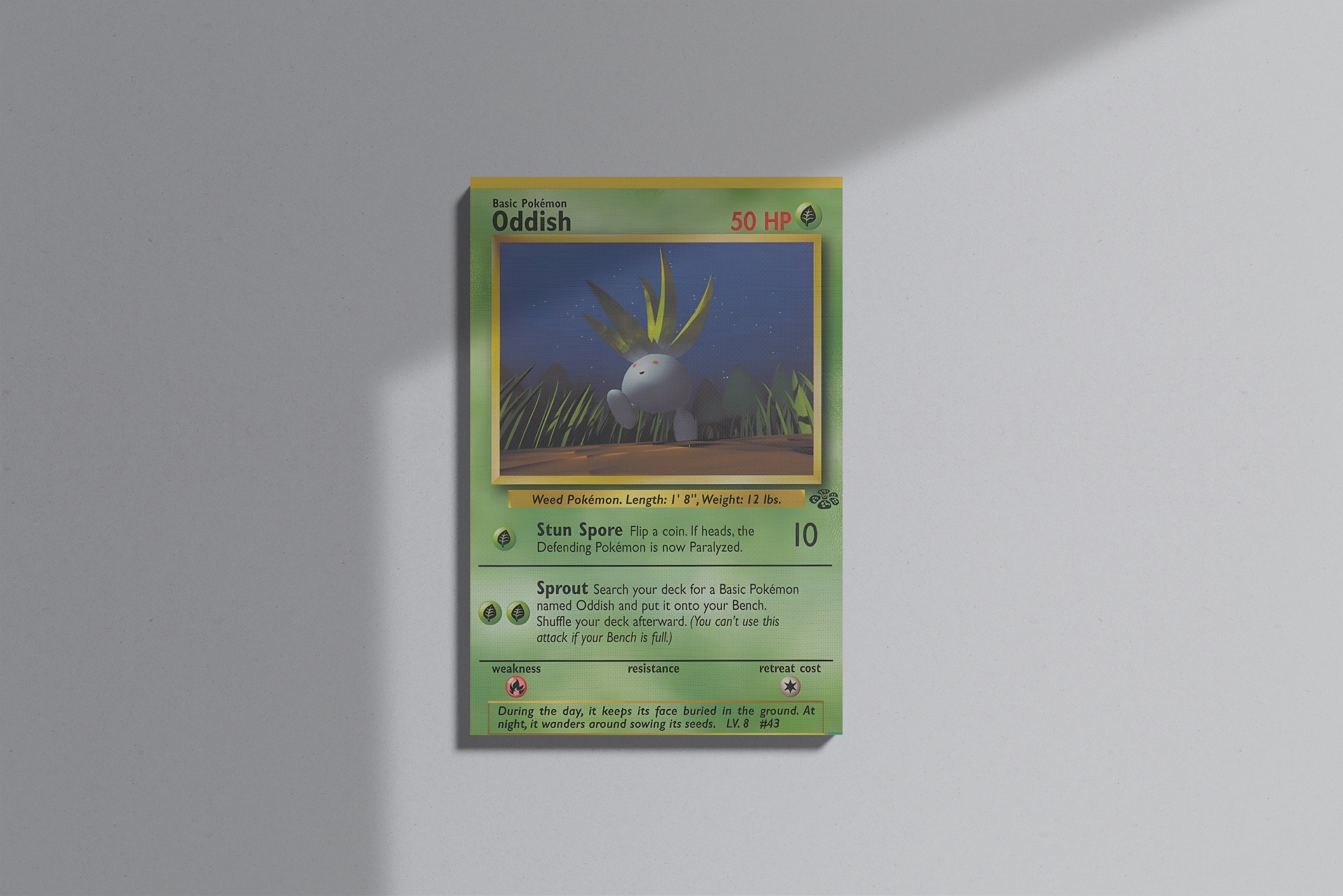 GeekCultcha Pokémon Oddish Premium Canvas Print
