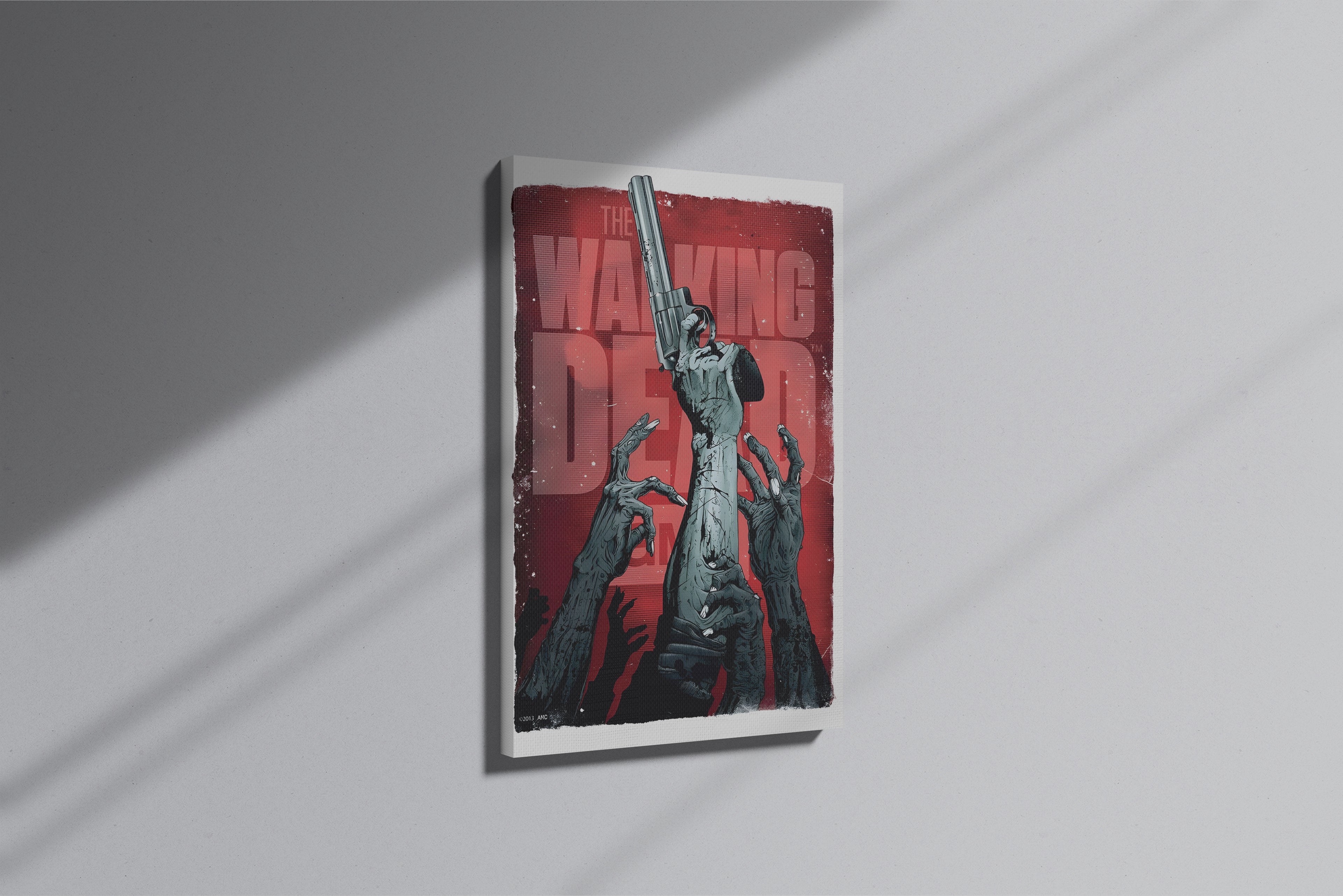 GeekCultcha The Walking Dead Zombie Themed Premium Canvas Painting