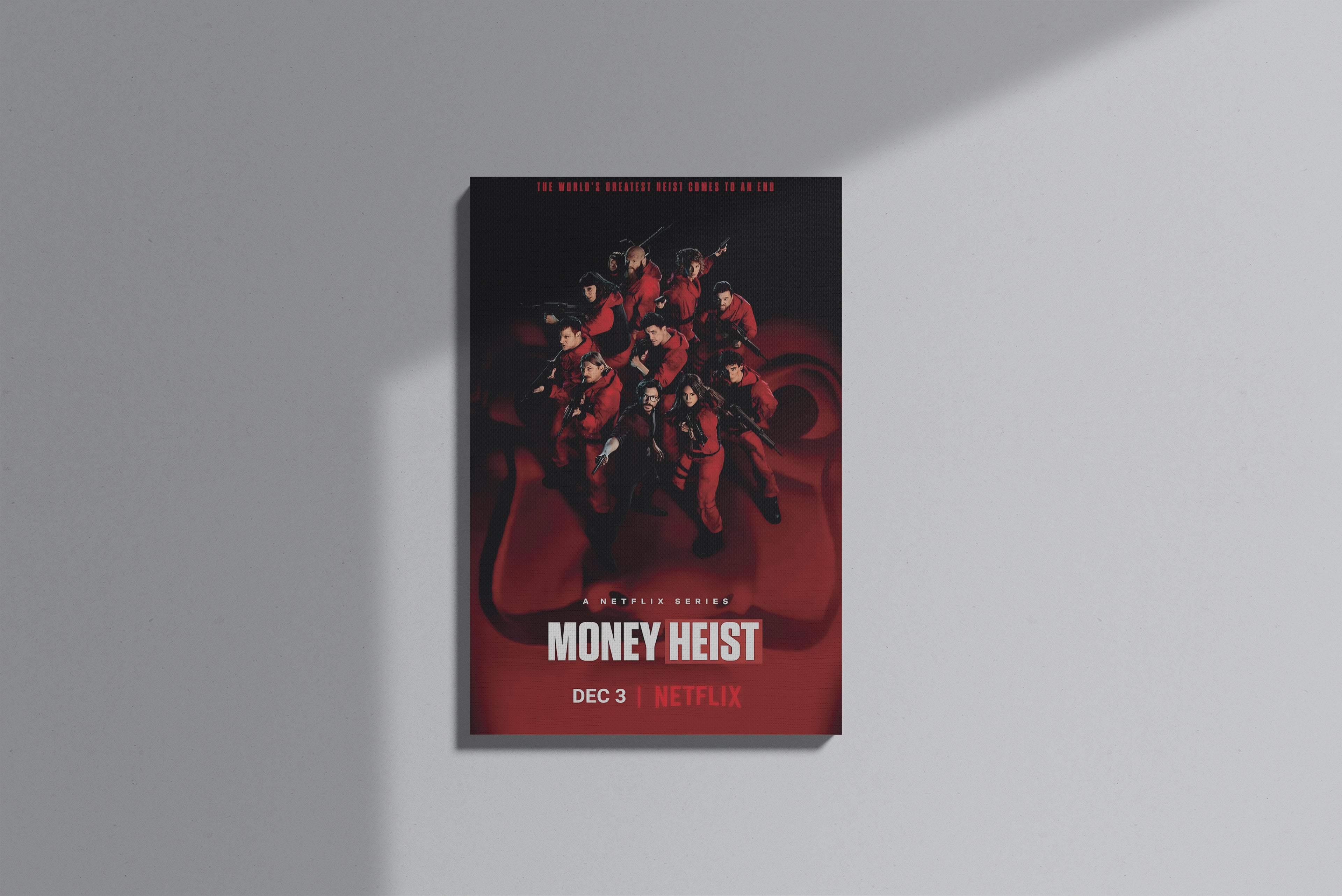 GeekCultcha Money Heist Character Themed Premium Canvas Painting