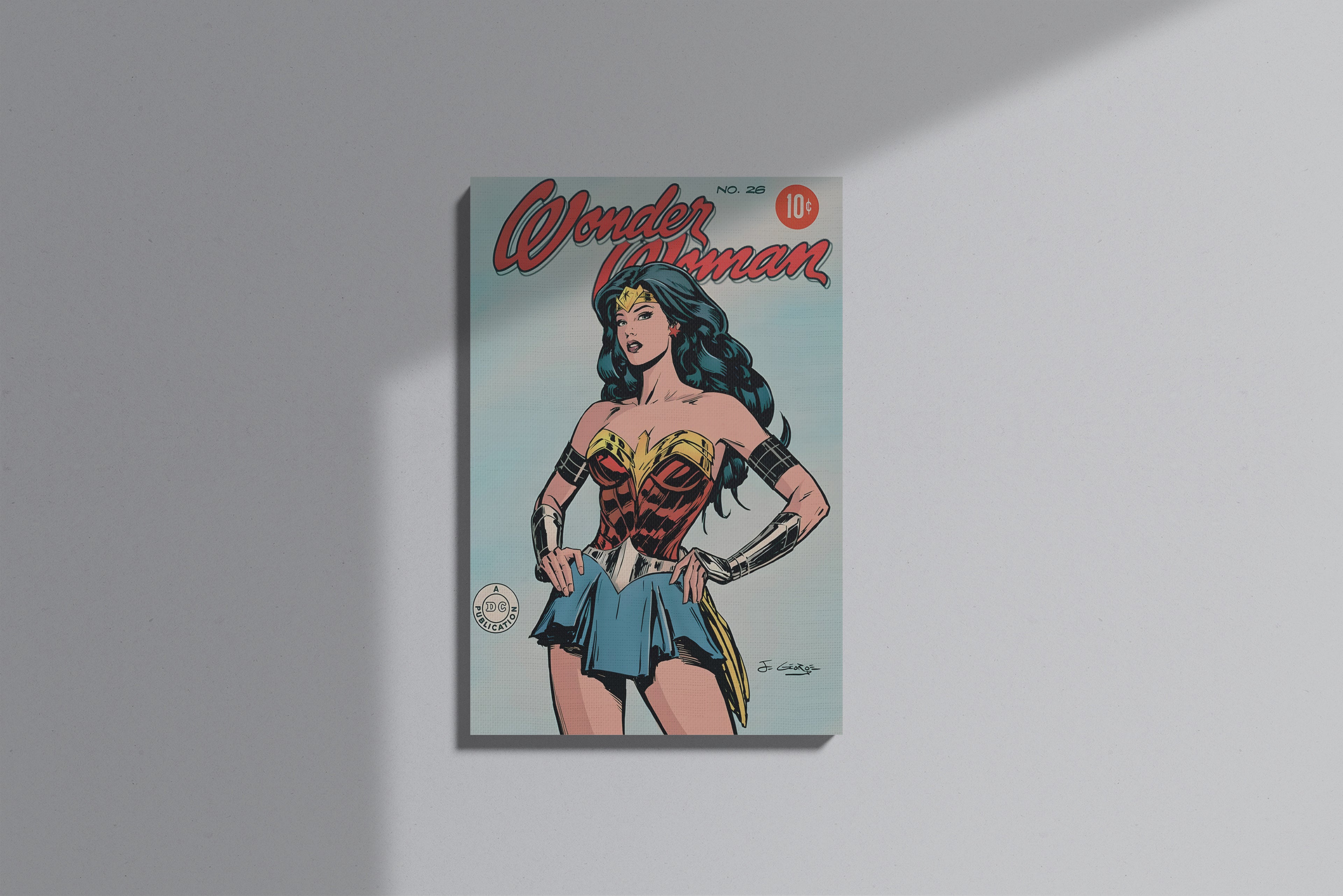 GeekCultcha Wonder Woman DC Comics Premium Canvas Print