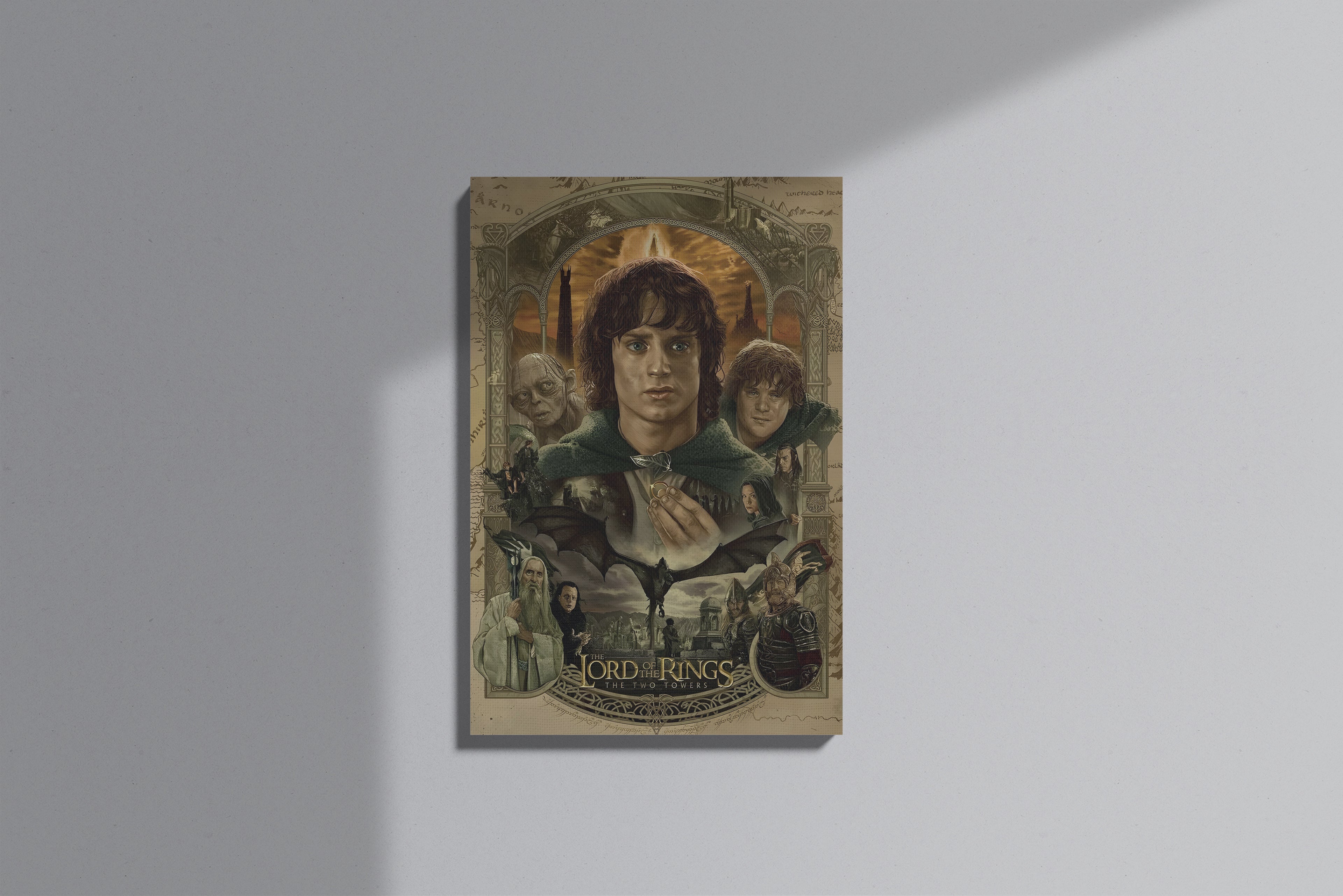 GeekCultcha Lord of the Rings: The Two Towers Premium Canvas Painting