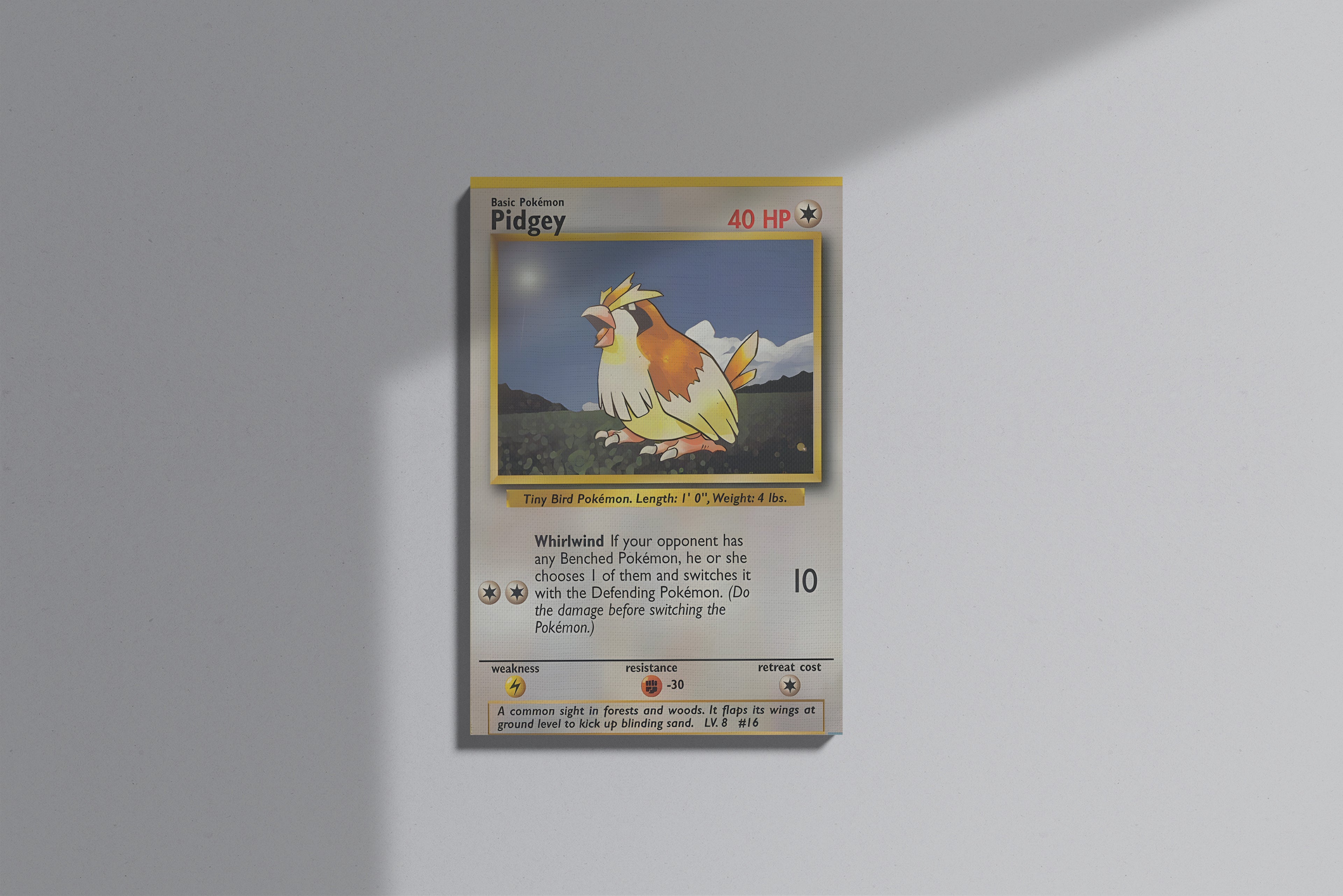 GeekCultcha Pokémon Pidgey Premium Canvas Print