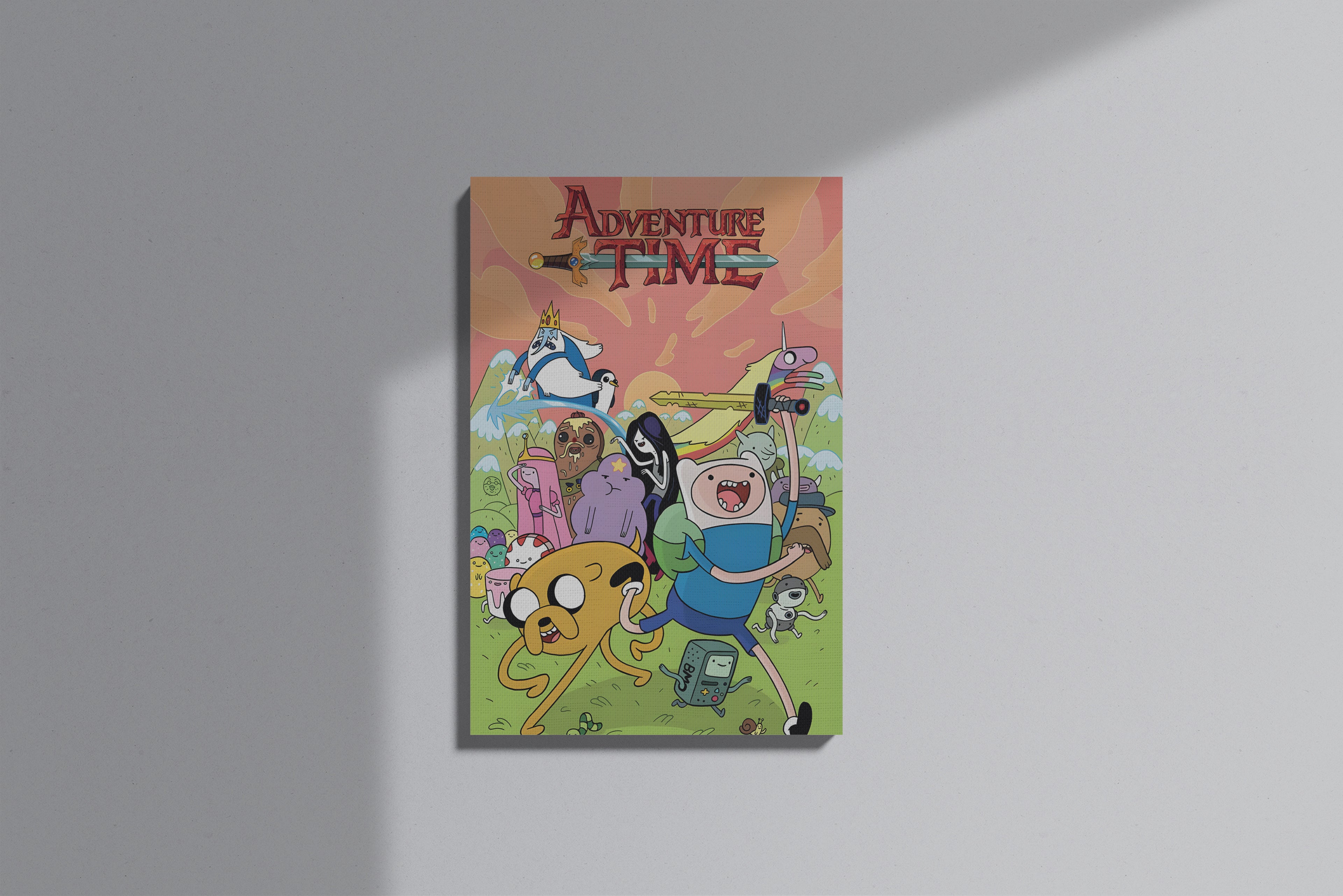GeekCultcha Adventure Time Finn and Jake Premium Canvas Print