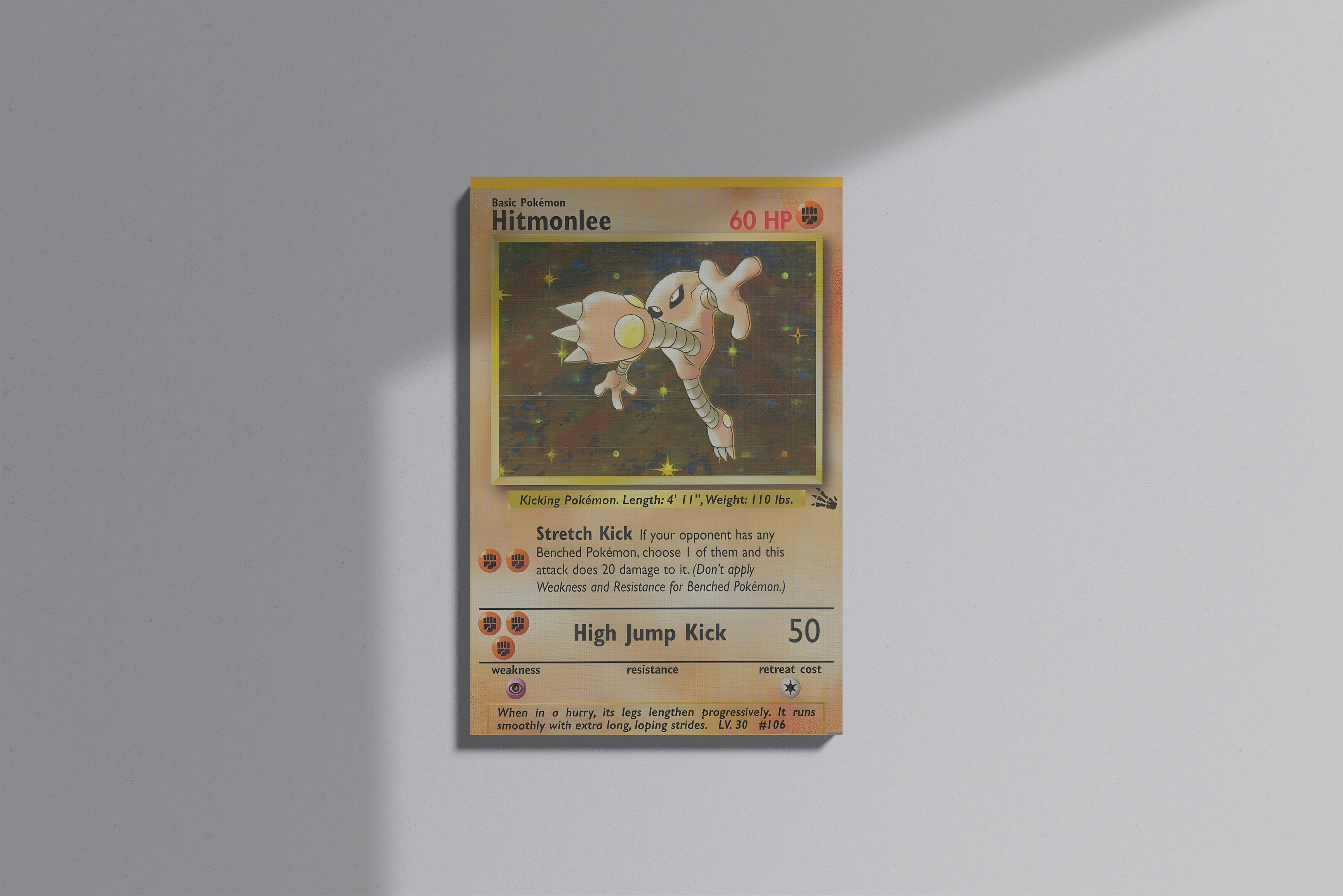 GeekCultcha Pokémon Hitmonlee Premium Canvas Print