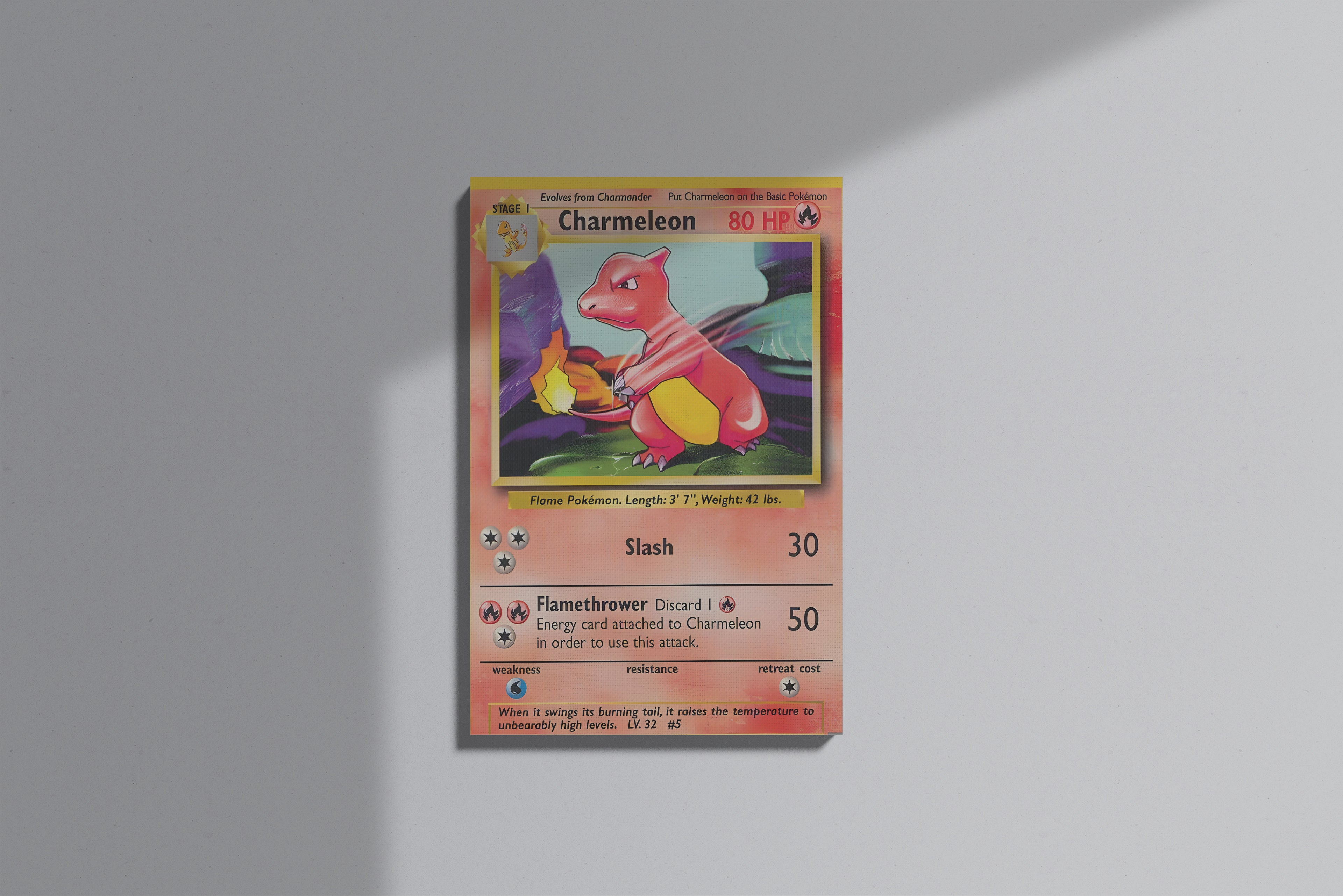 GeekCultcha Pokémon Charmeleon Premium Canvas Print