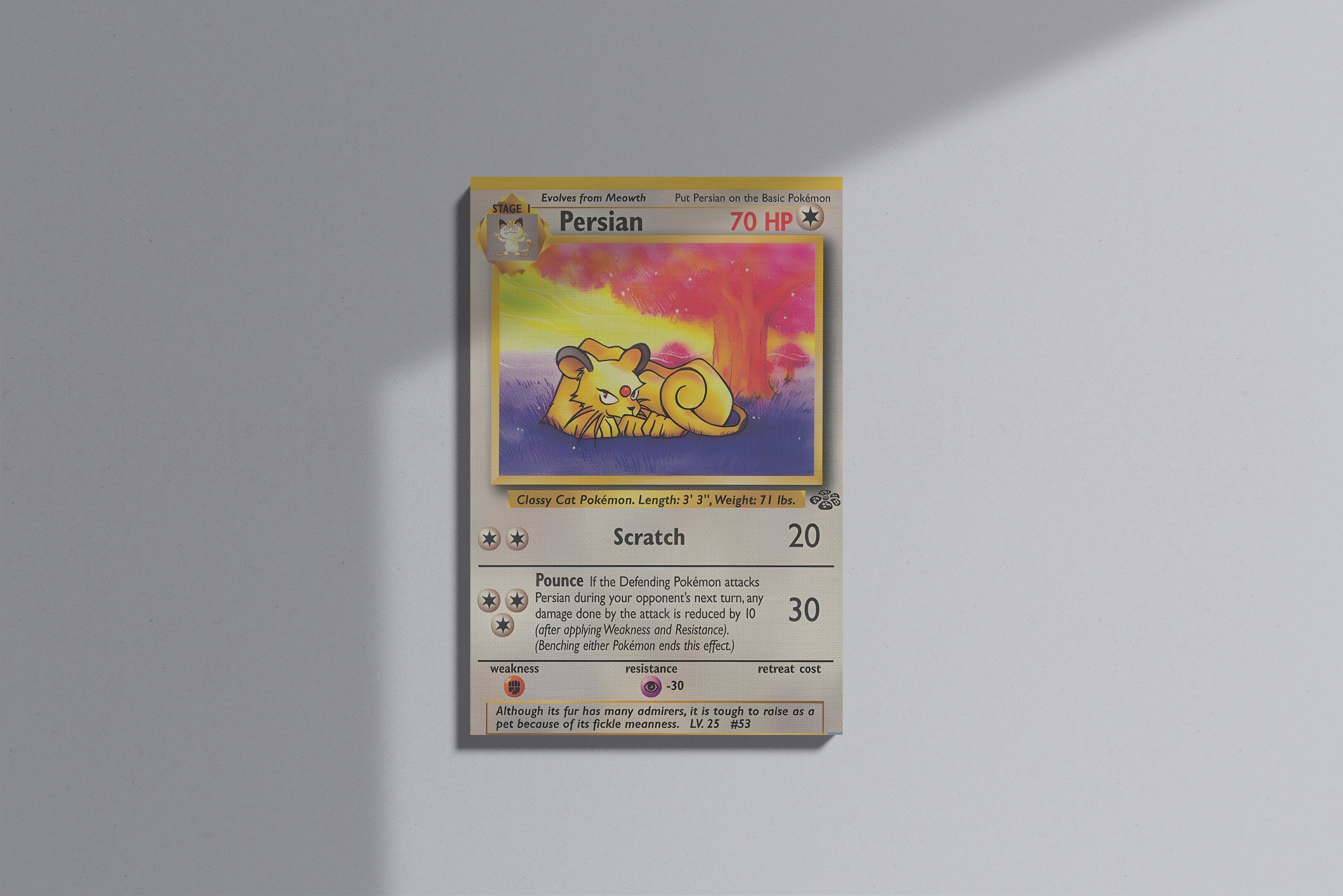GeekCultcha Pokémon Persian Premium Canvas Print