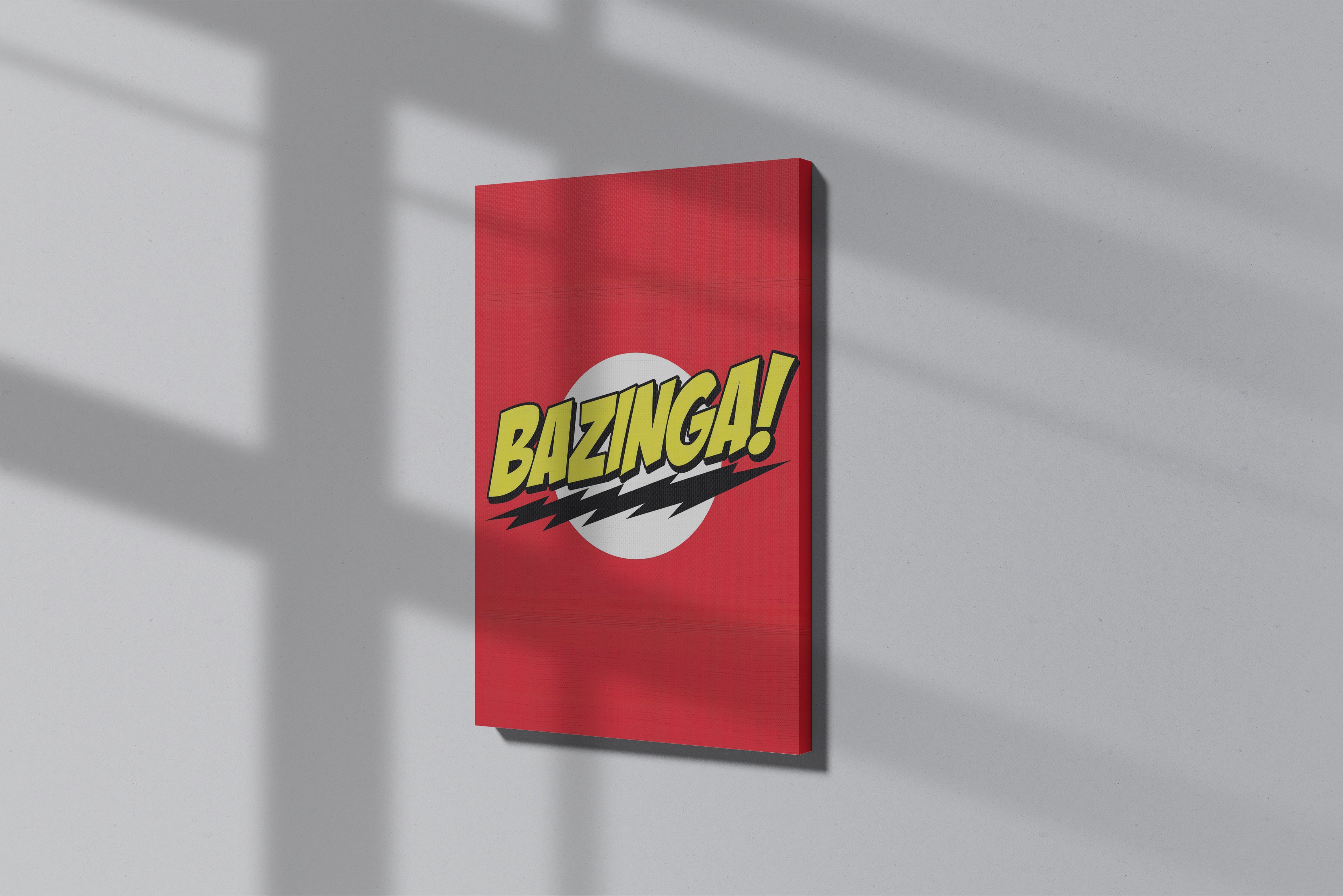 GeekCultcha The Big Bang Theory Bazinga Premium Canvas Print
