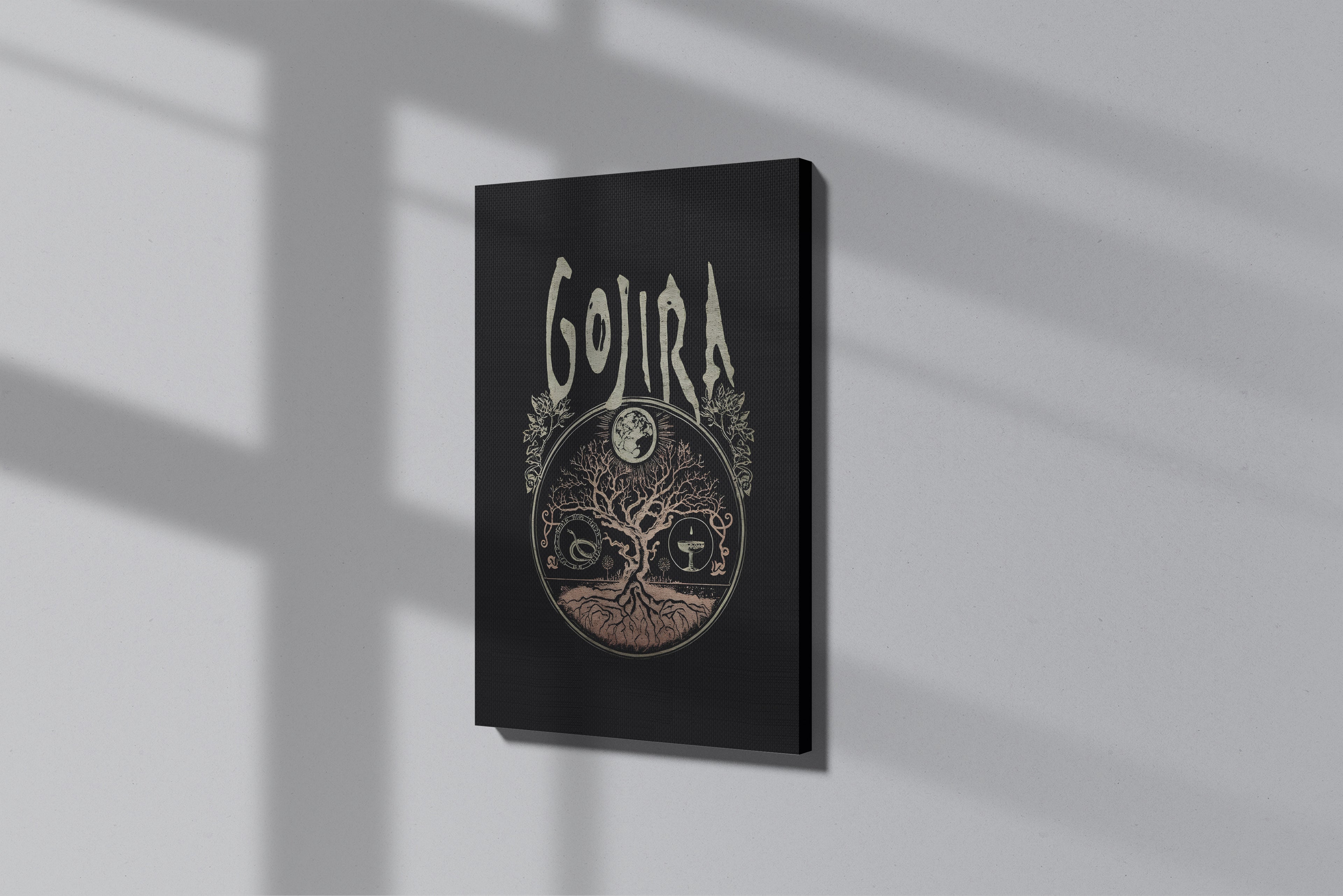 GeekCultcha Gojira Nature-Themed Premium Canvas Painting