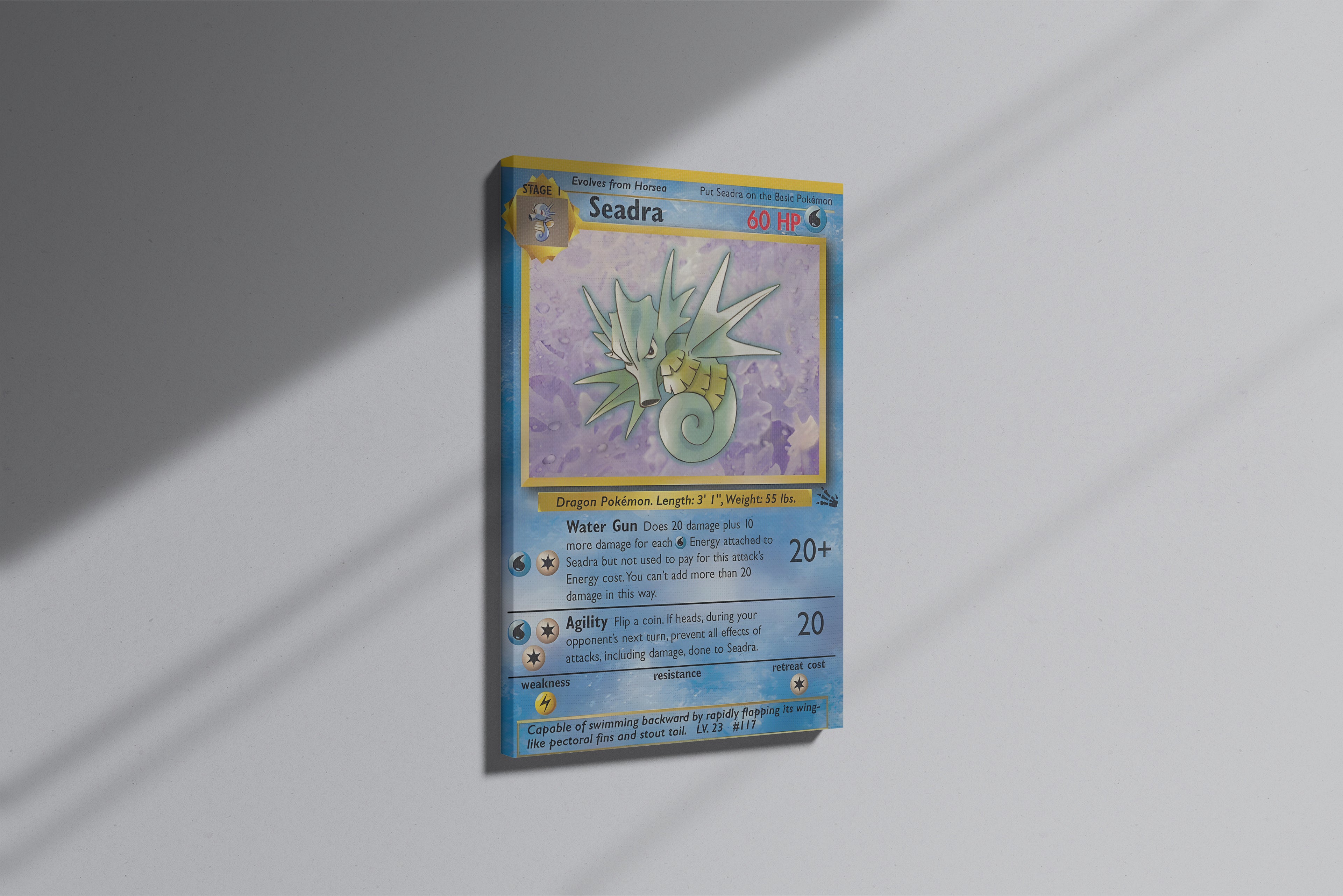 GeekCultcha Pokémon Seadra Premium Canvas Print